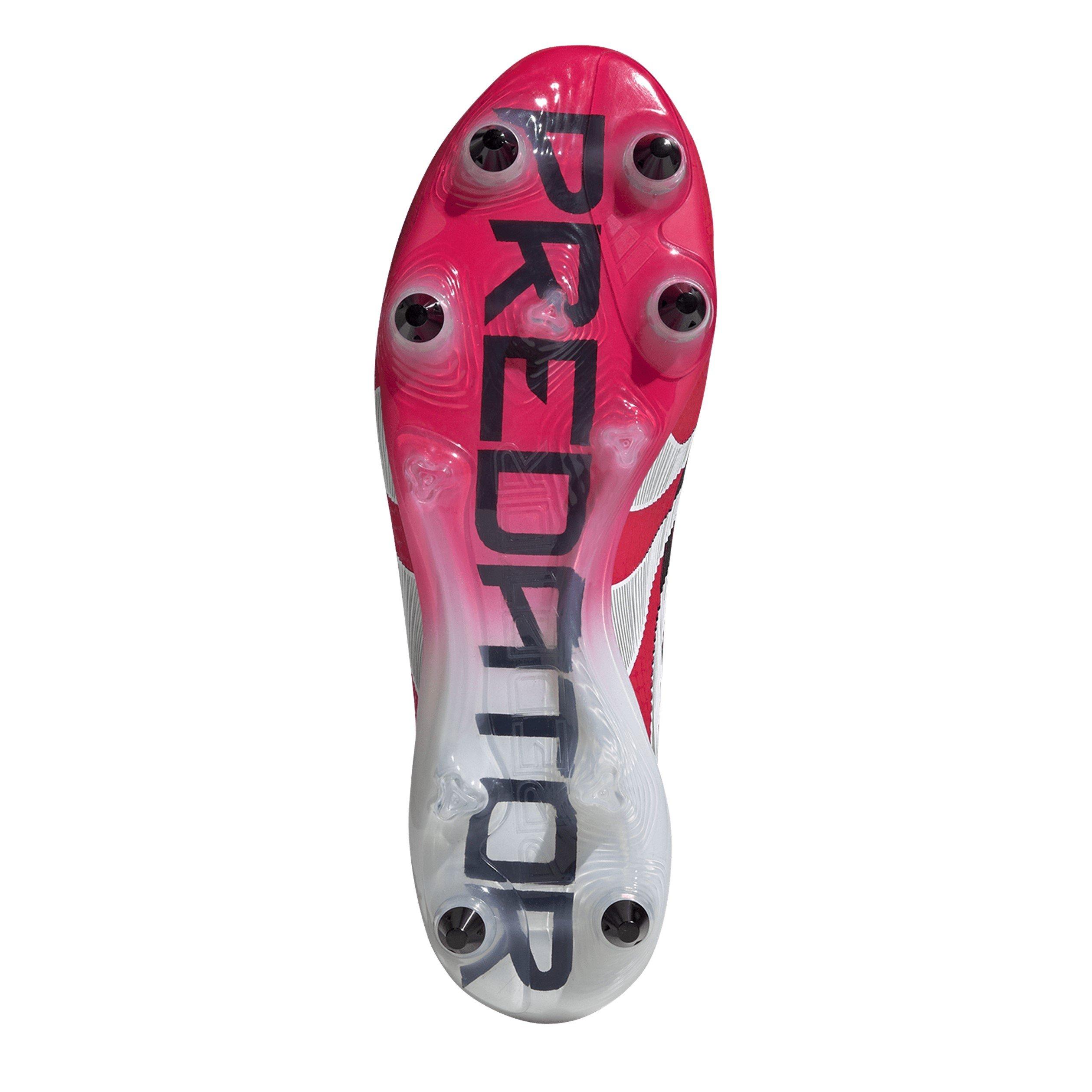 Red/Wht/Blk - adidas - Unisex Kids' Pred Elt Predator Soft Ground Football Boots - 6