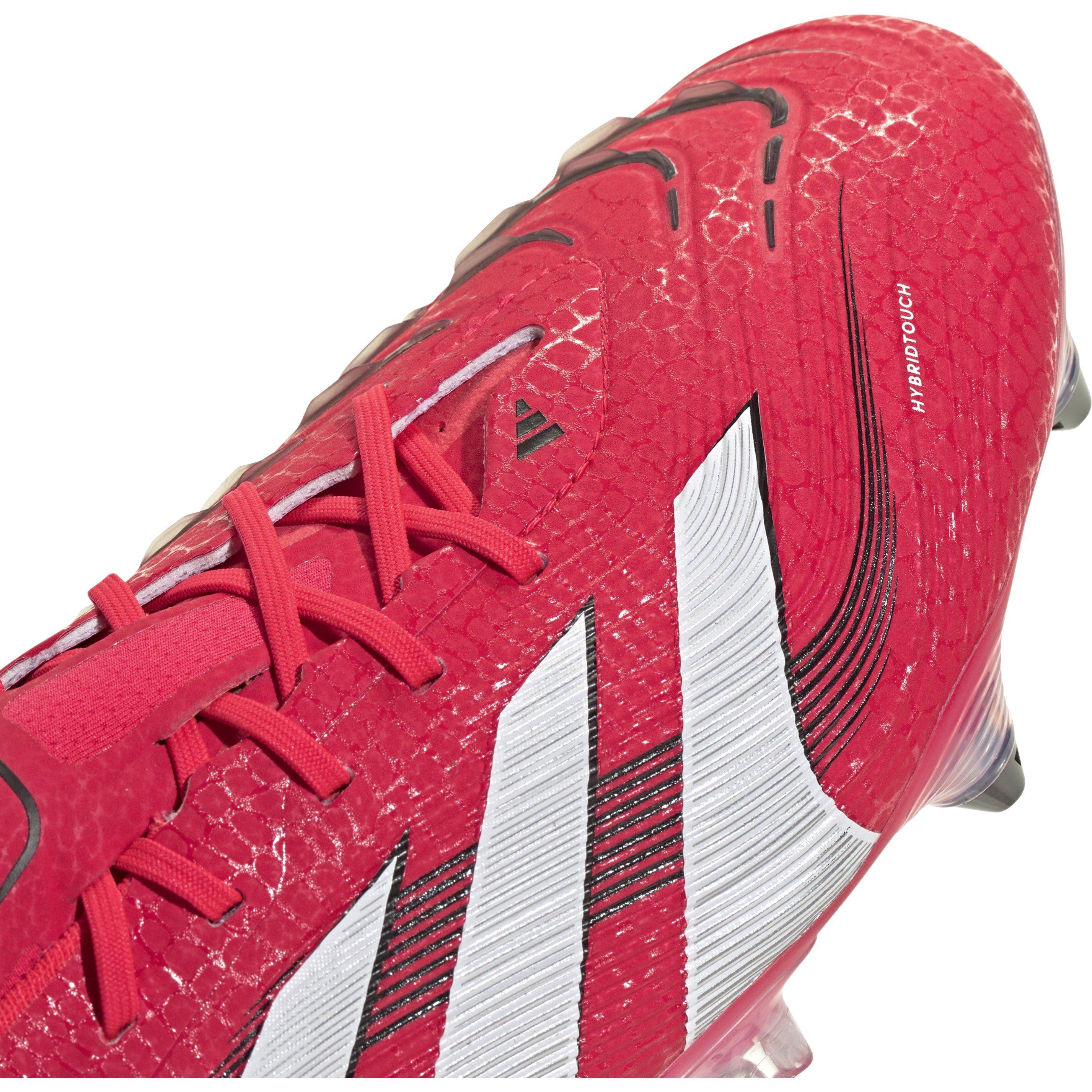 Red/Wht/Blk - adidas - Unisex Kids' Pred Elt Predator Soft Ground Football Boots - 7