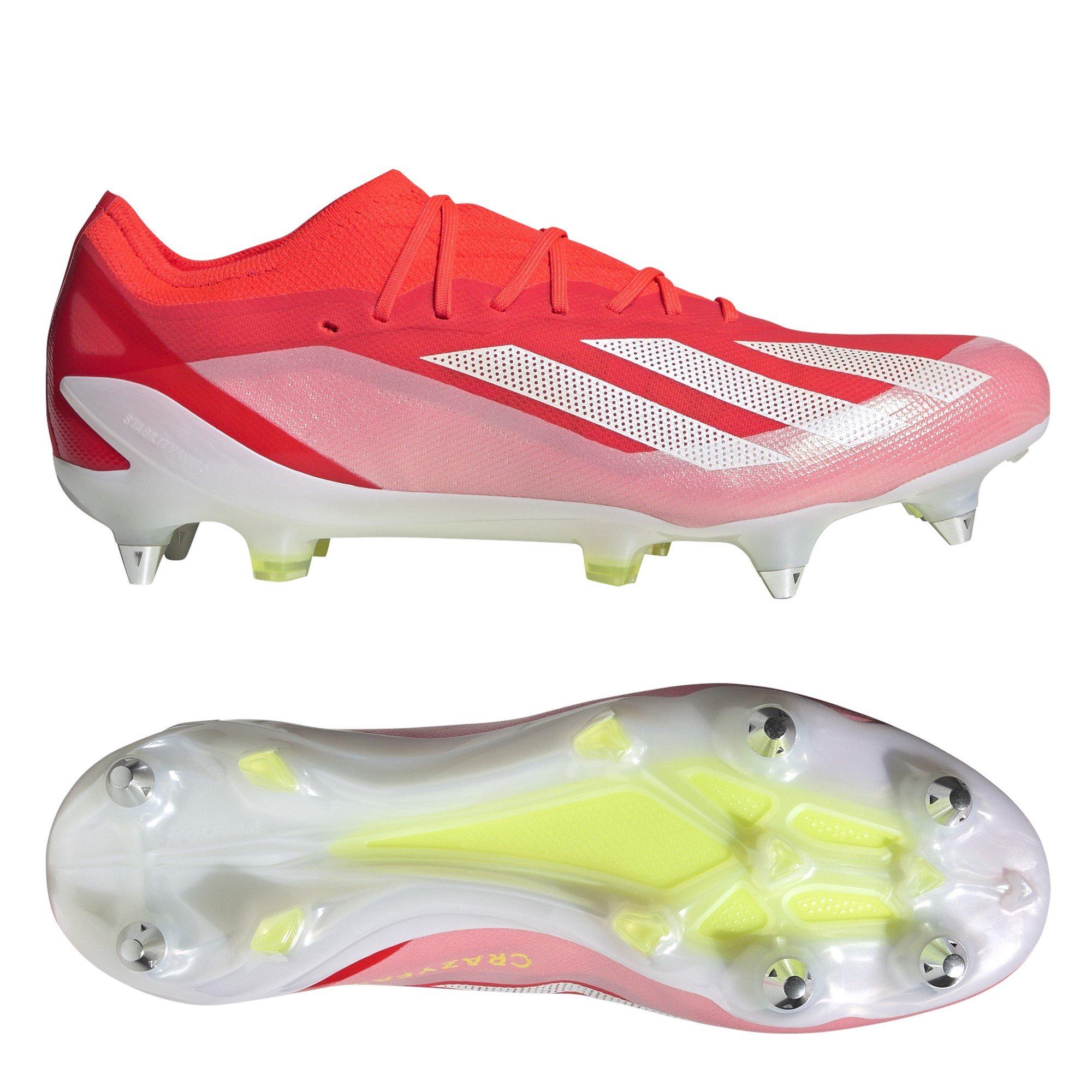 Solar Red/Ftwr - adidas - X Crazyfast Elite Junior Soft Ground Football Boots - 11