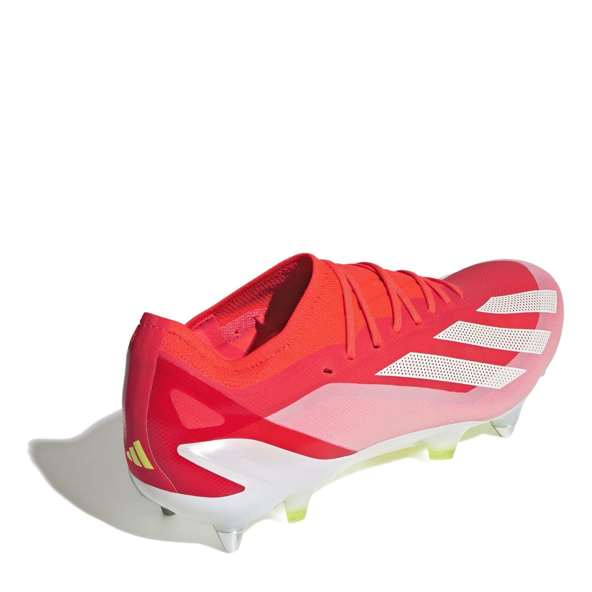 Solar Red/Ftwr - adidas - X Crazyfast Elite Junior Soft Ground Football Boots - 4