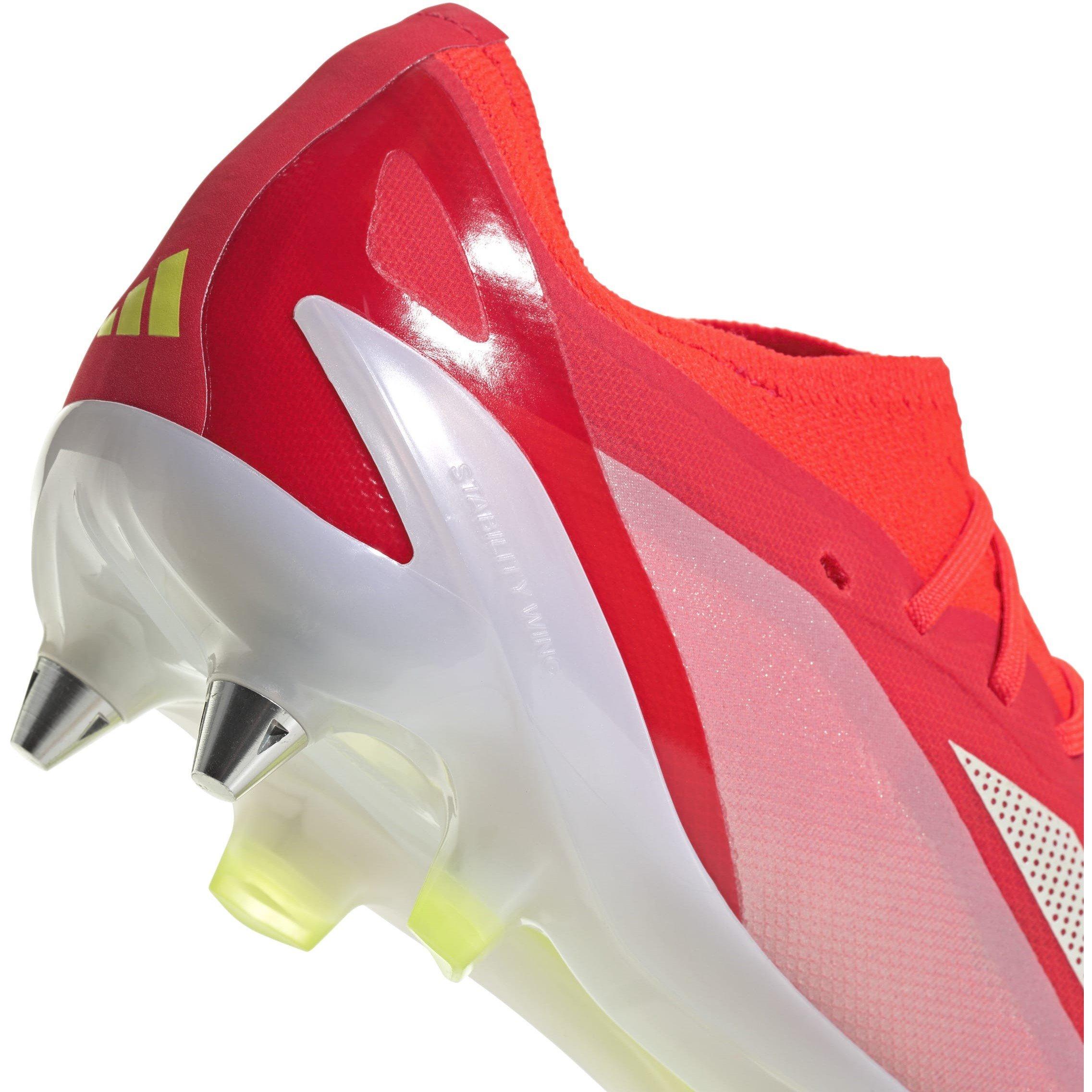 Solar Red/Ftwr - adidas - X Crazyfast Elite Junior Soft Ground Football Boots - 7