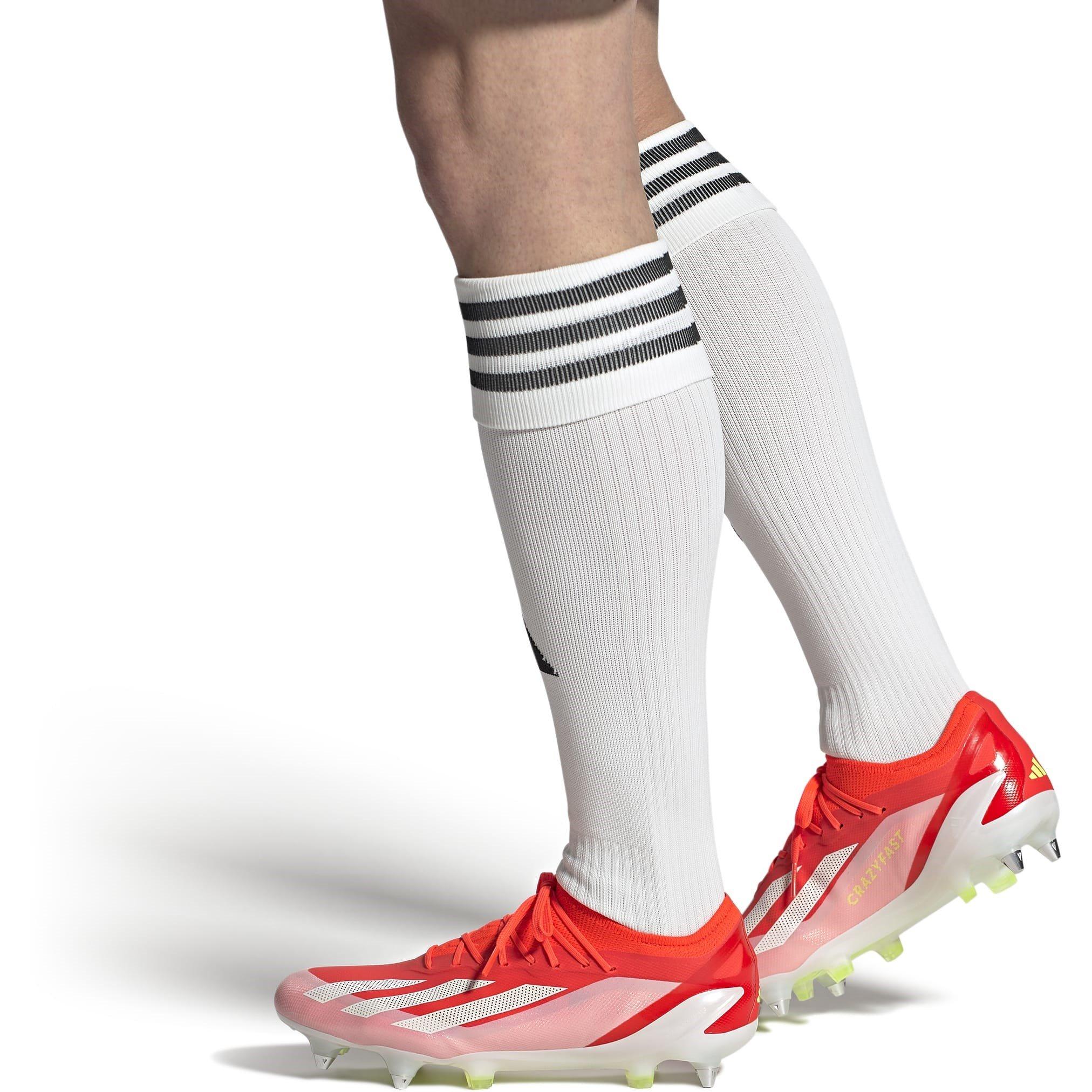 Solar Red/Ftwr - adidas - X Crazyfast Elite Junior Soft Ground Football Boots - 9