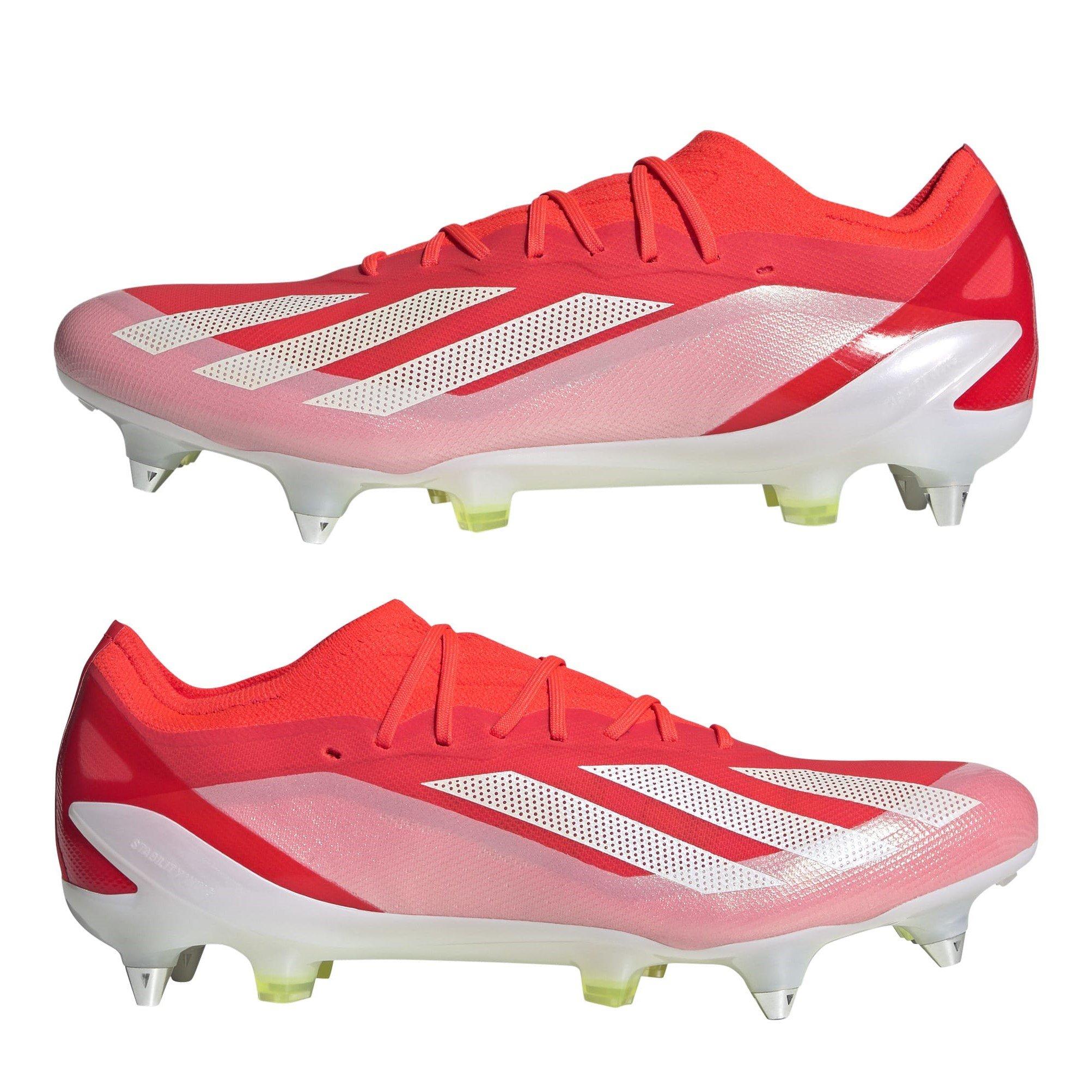 Solar Red/Ftwr - adidas - X Crazyfast Elite Junior Soft Ground Football Boots - 10