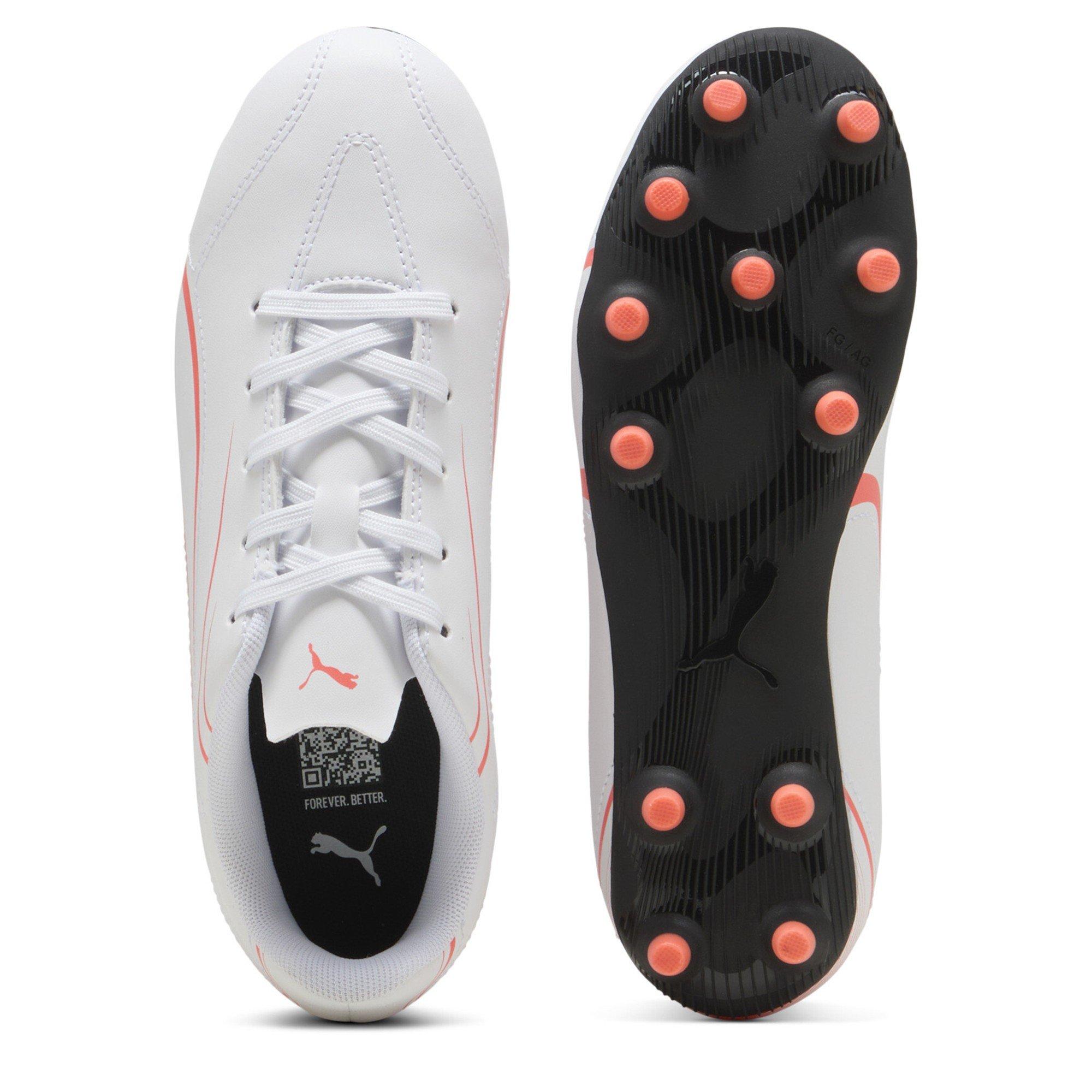 White-Glw Red - Puma - Puma Vitoria Fg/Ag Jr Firm Ground Football Boots Unisex Kids - 3