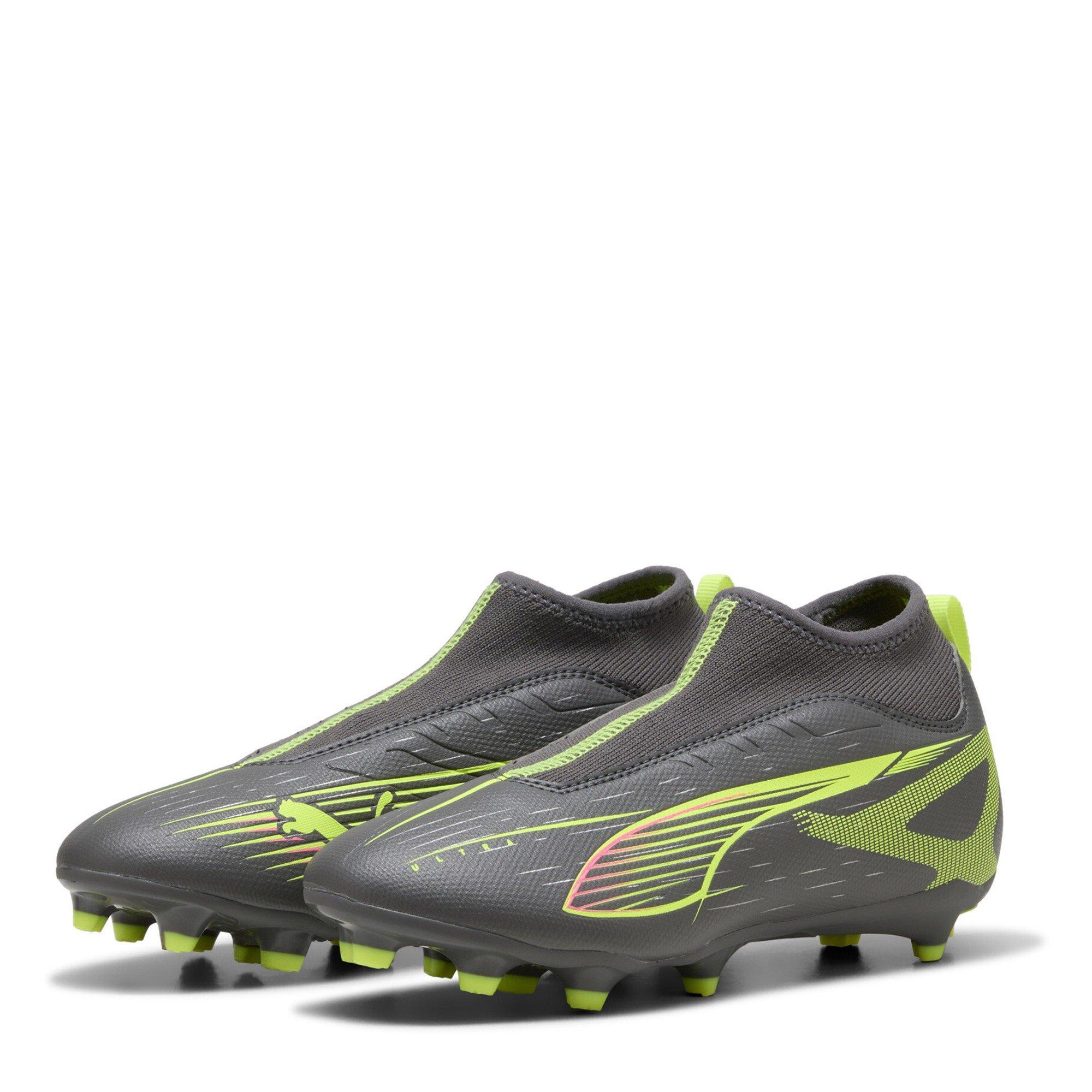 Puma  Kids Ultra 5 Match+ Ll Fg/Ag Jr Firm Ground Football Boots - Matte Aged Sil - C10 (28)
