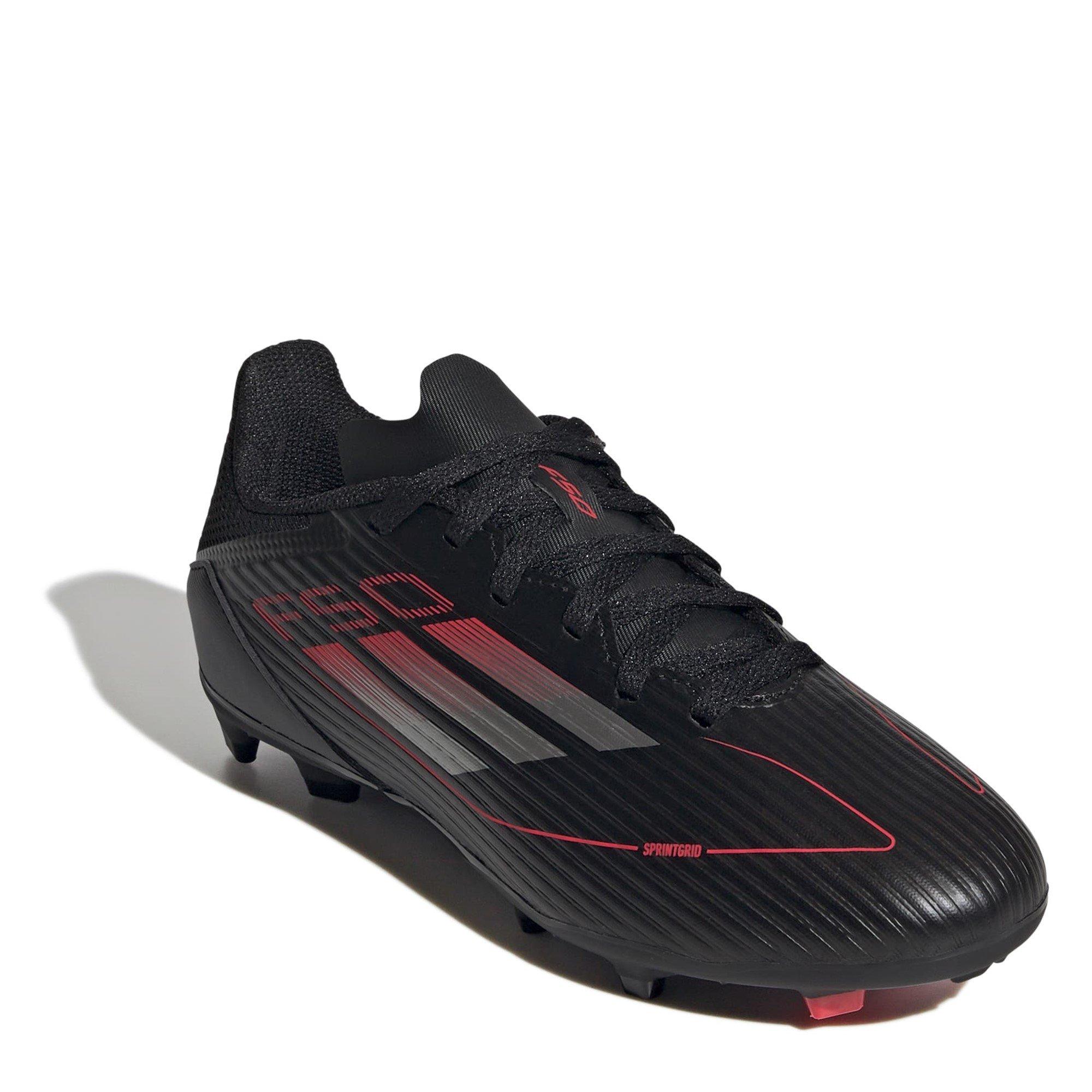 Black/Iron/Red - adidas - F50 League Childrens Firm Ground Football Boots - 3
