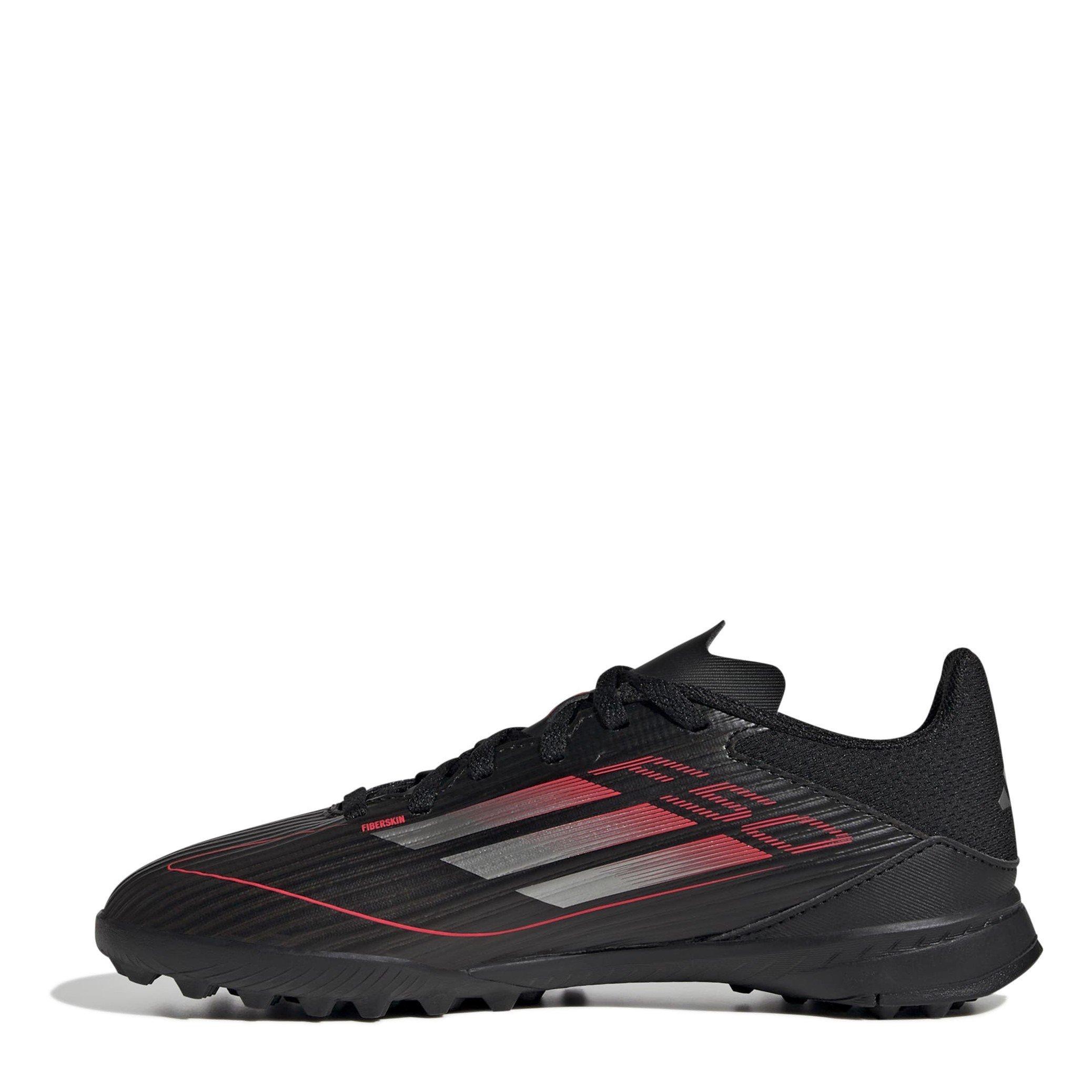 Schwarz/Eisen/Rot - adidas - F50 League Childrens Astro Turf Football Boots - 2