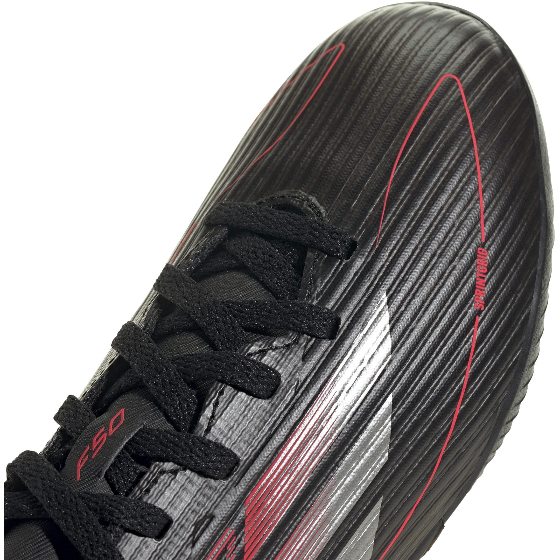 Schwarz/Eisen/Rot - adidas - F50 League Childrens Astro Turf Football Boots - 7