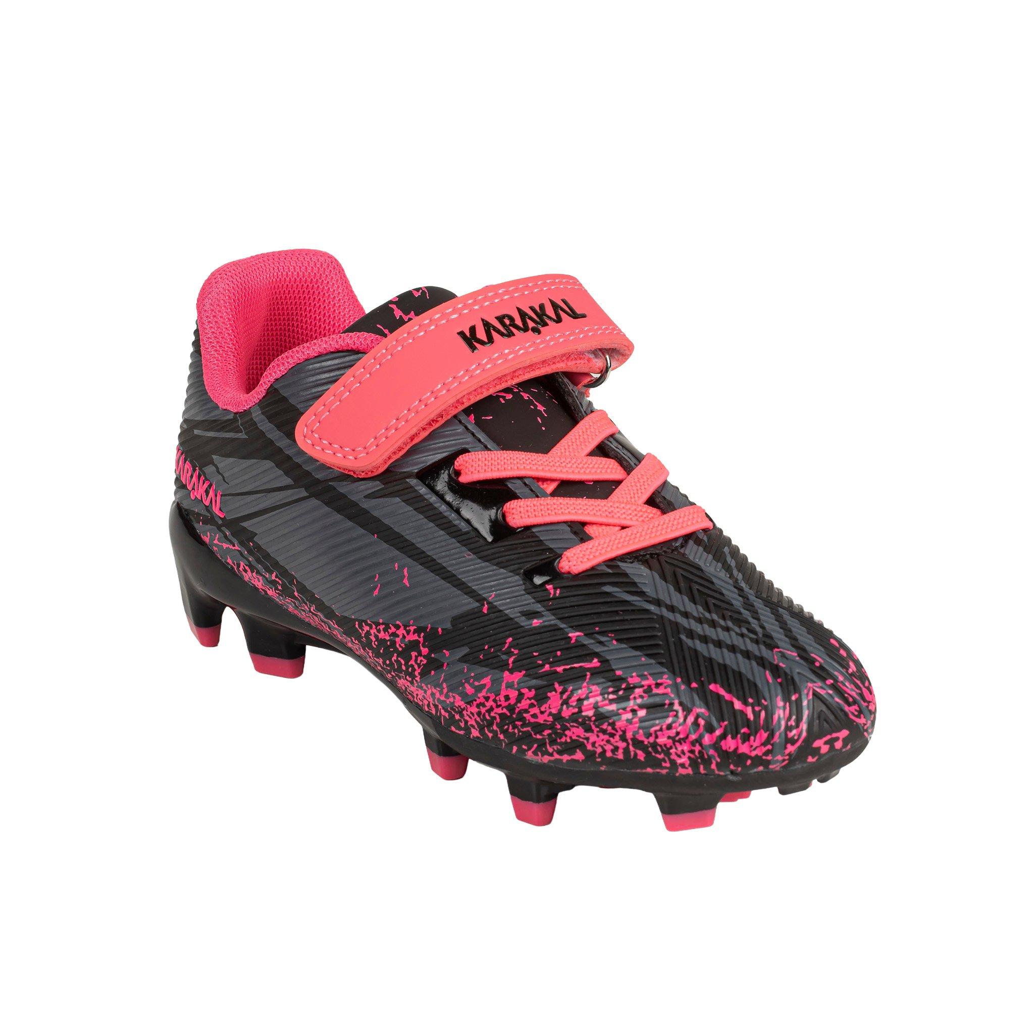 Black/Pink - Karakal - Gaelic 3 Firm Ground Football Boots Child - 1