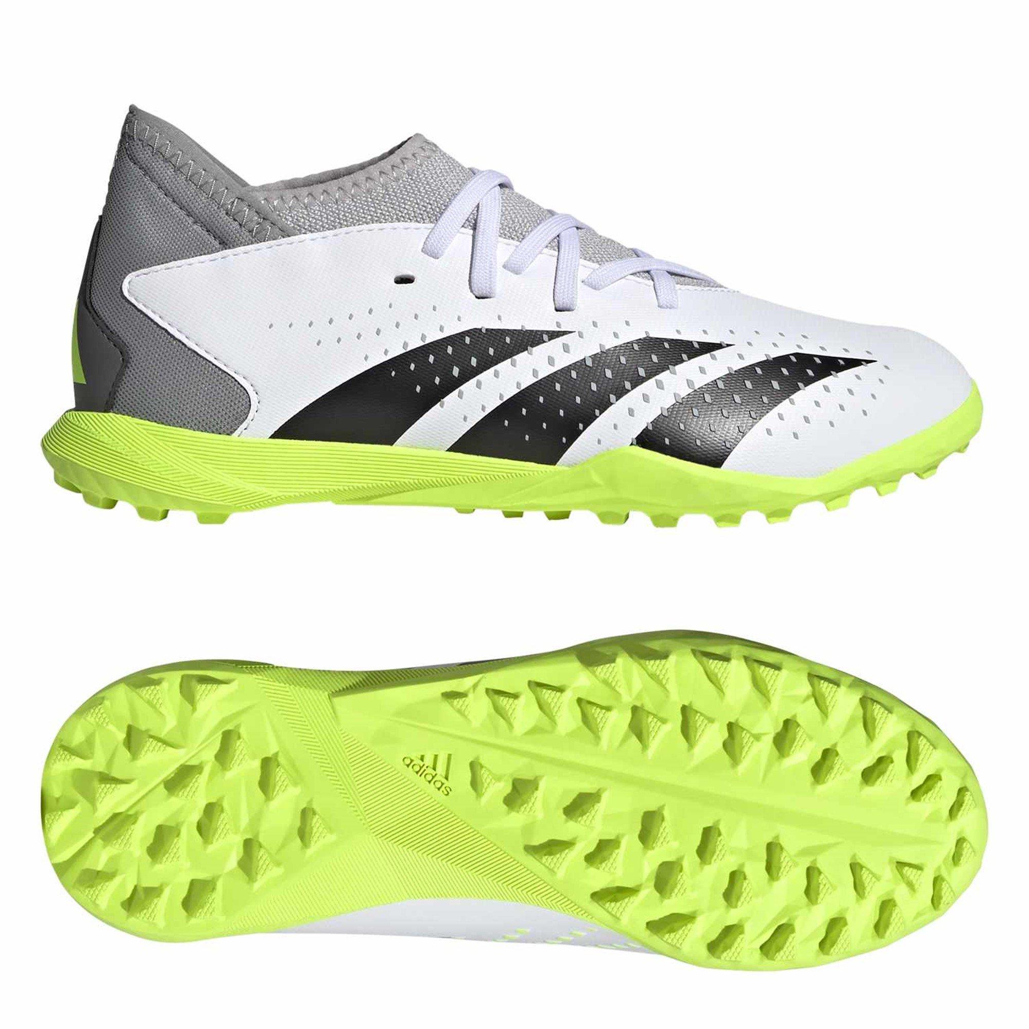 Wit/Zwart/Citroen - adidas - Kids' Predator Astro Turf Football Boots - 10