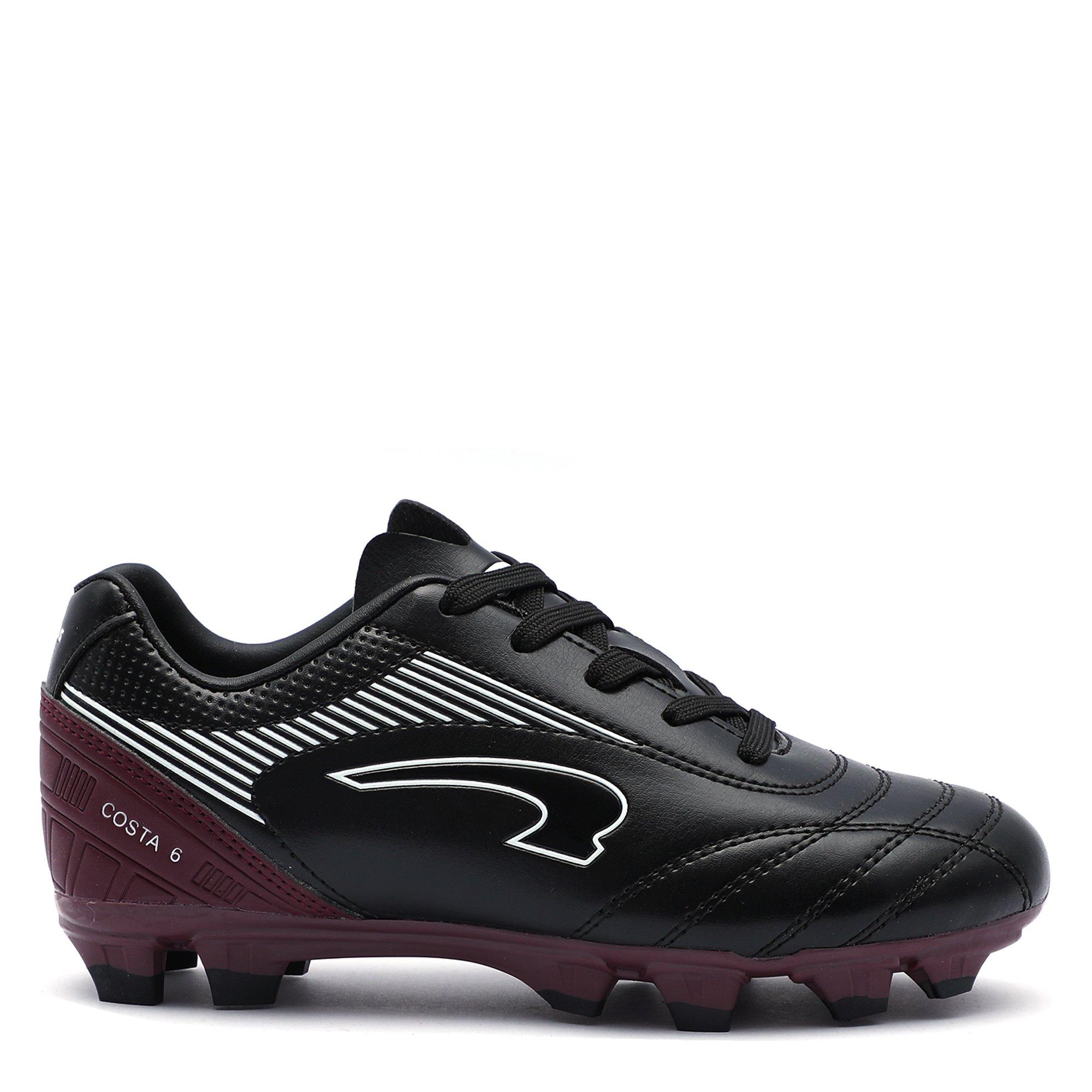 Black/Purple - Kronos - Costa 6 Junior Firm Ground Football Boots - 1