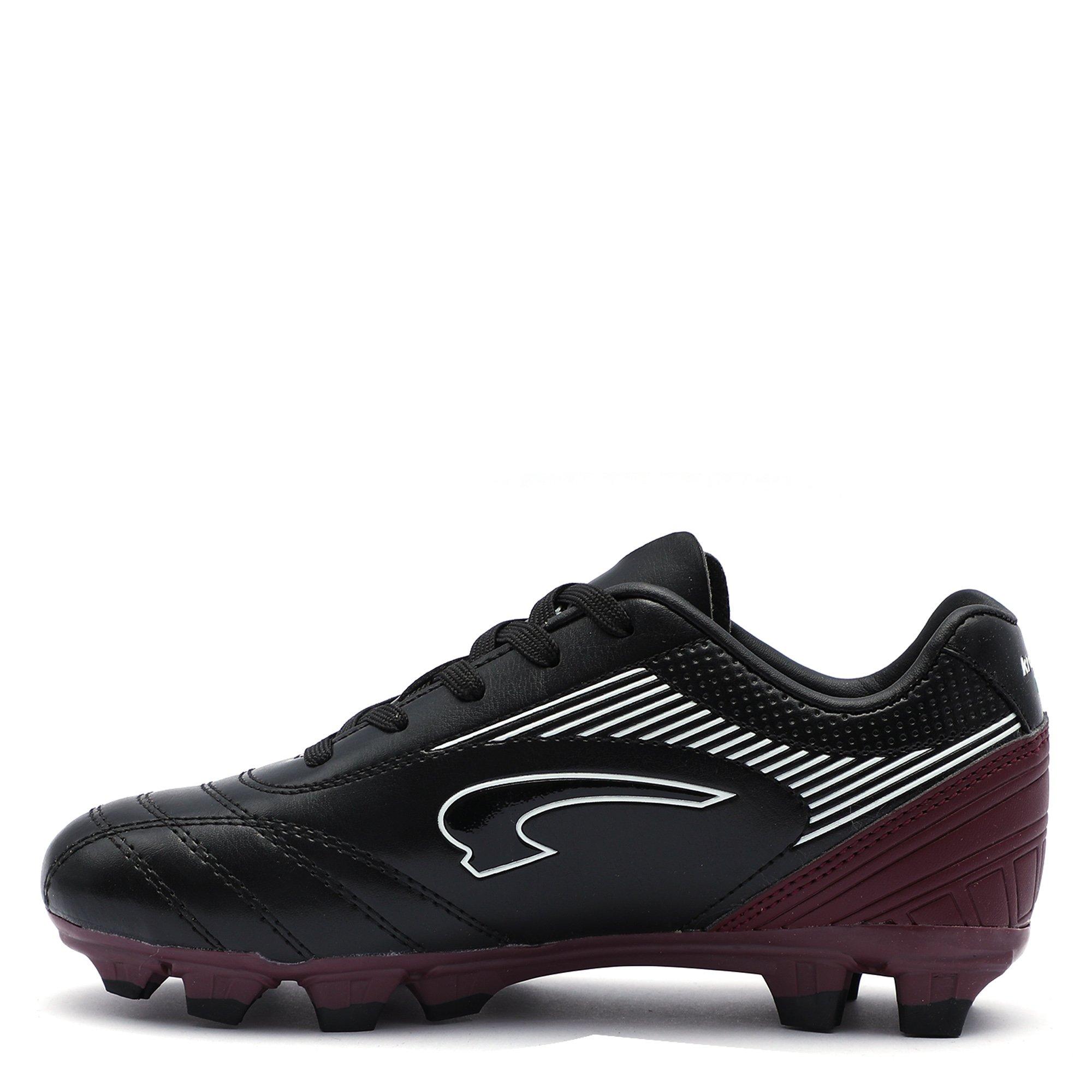 Black/Purple - Kronos - Costa 6 Junior Firm Ground Football Boots - 2