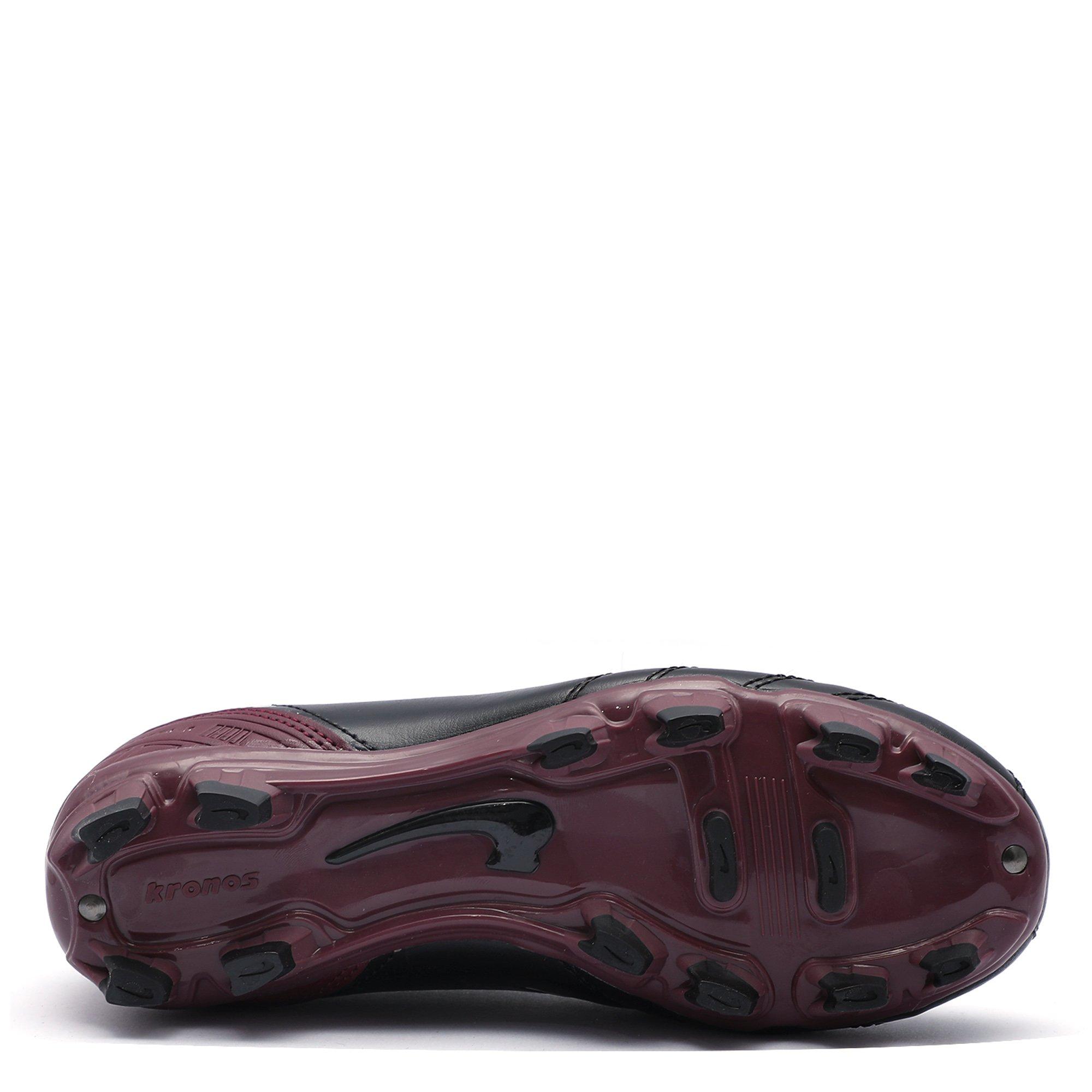 Black/Purple - Kronos - Costa 6 Junior Firm Ground Football Boots - 4