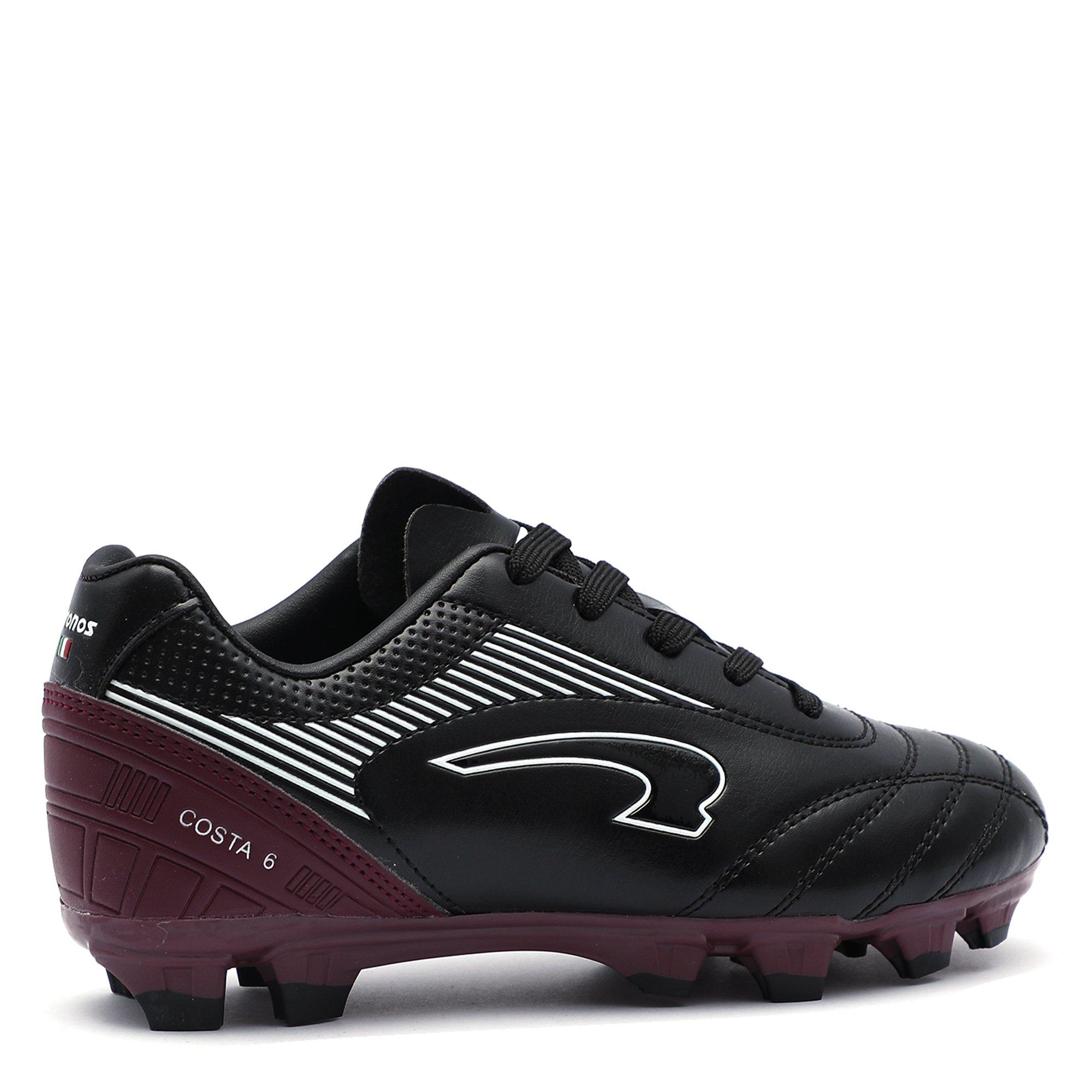 Black/Purple - Kronos - Costa 6 Junior Firm Ground Football Boots - 6