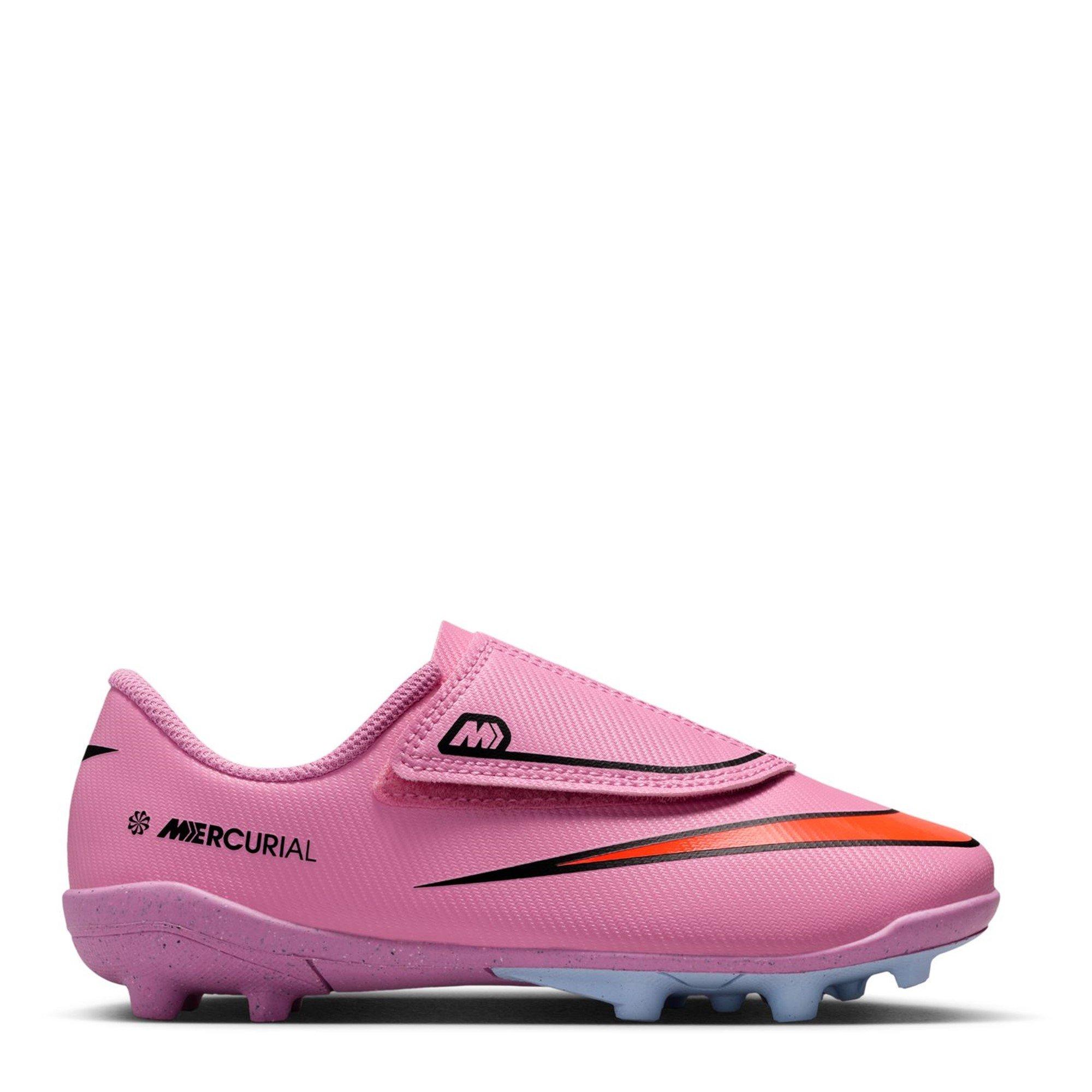 Nike Boys Mercurial Vapour 16 Club Childrens Firm Ground Football Boots - Pink/Black - C10 (27.5)