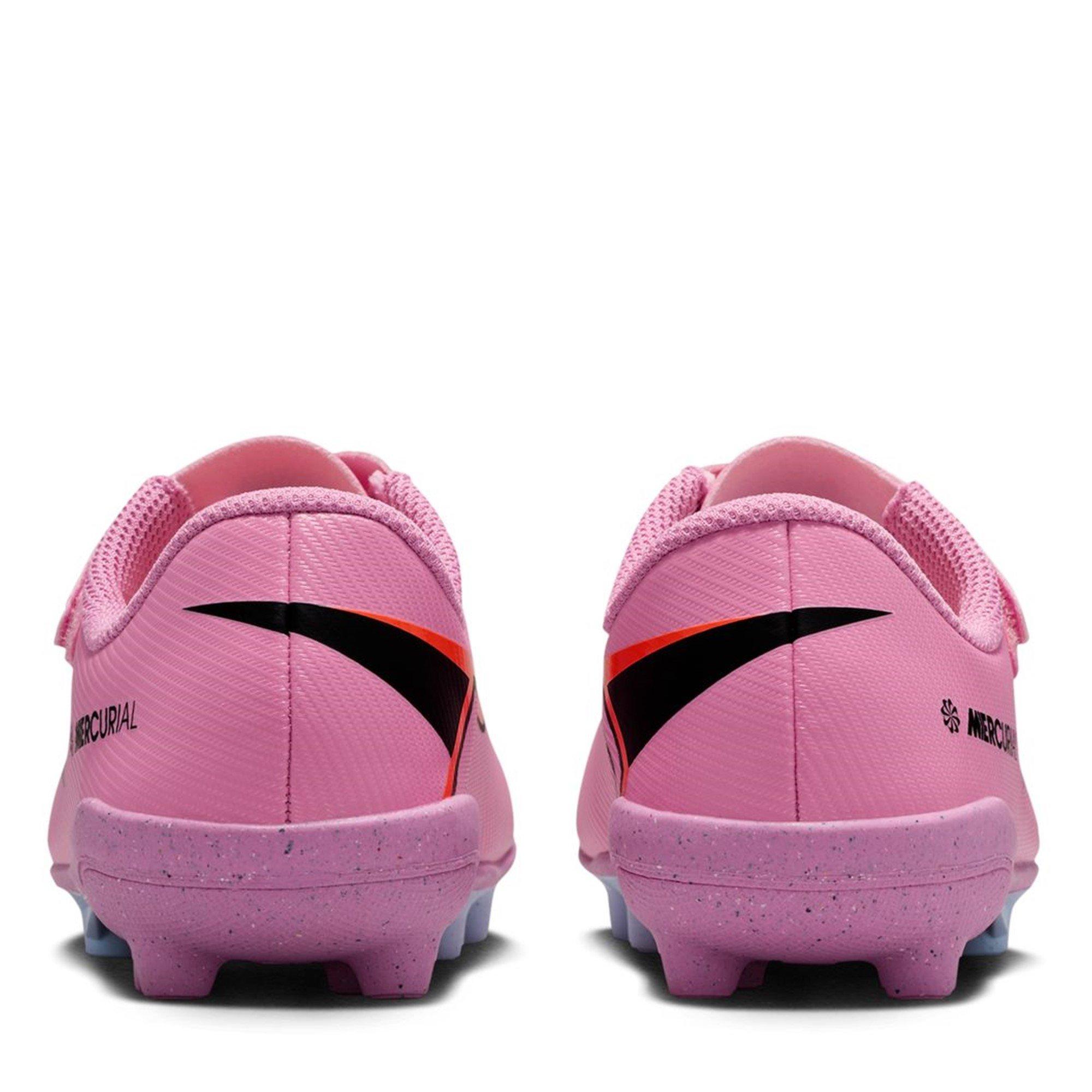 Pink/Black - Nike - Mercurial Vapour 16 Club Childrens Firm Ground Football Boots - 5