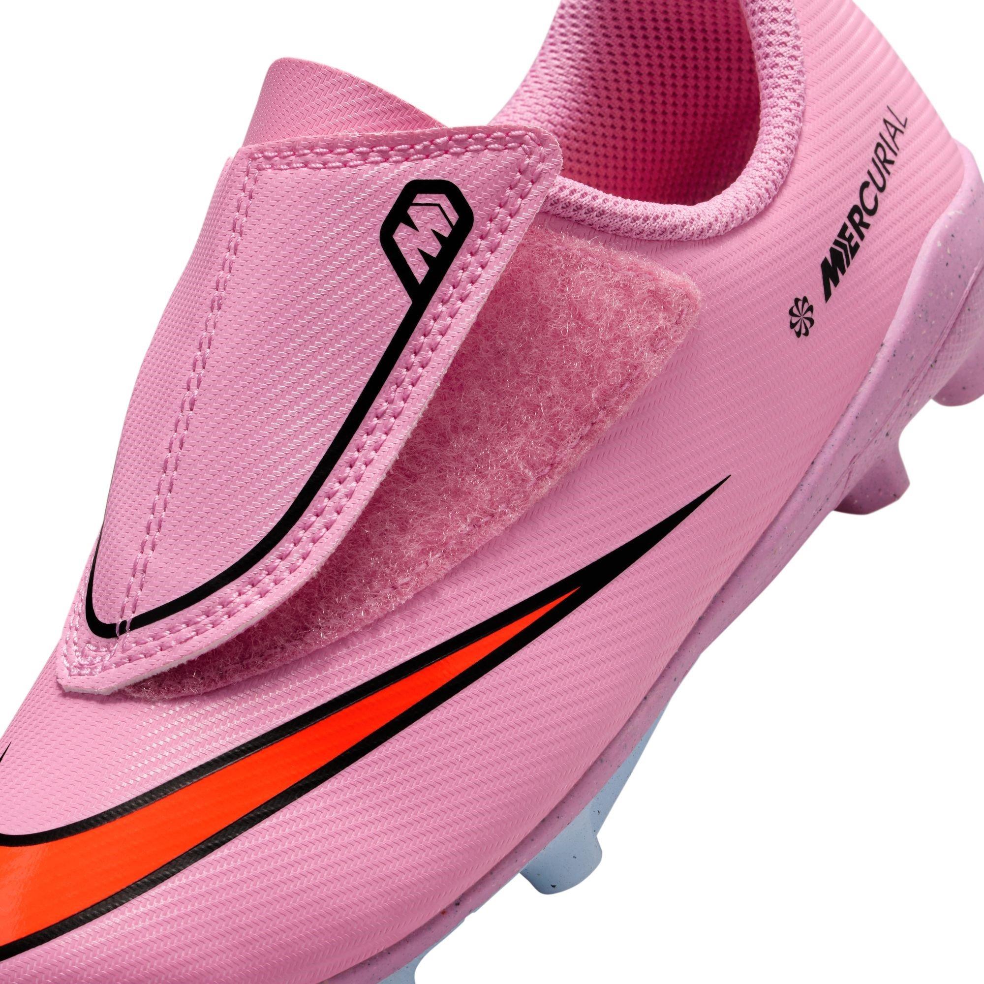 Pink/Black - Nike - Mercurial Vapour 16 Club Childrens Firm Ground Football Boots - 8