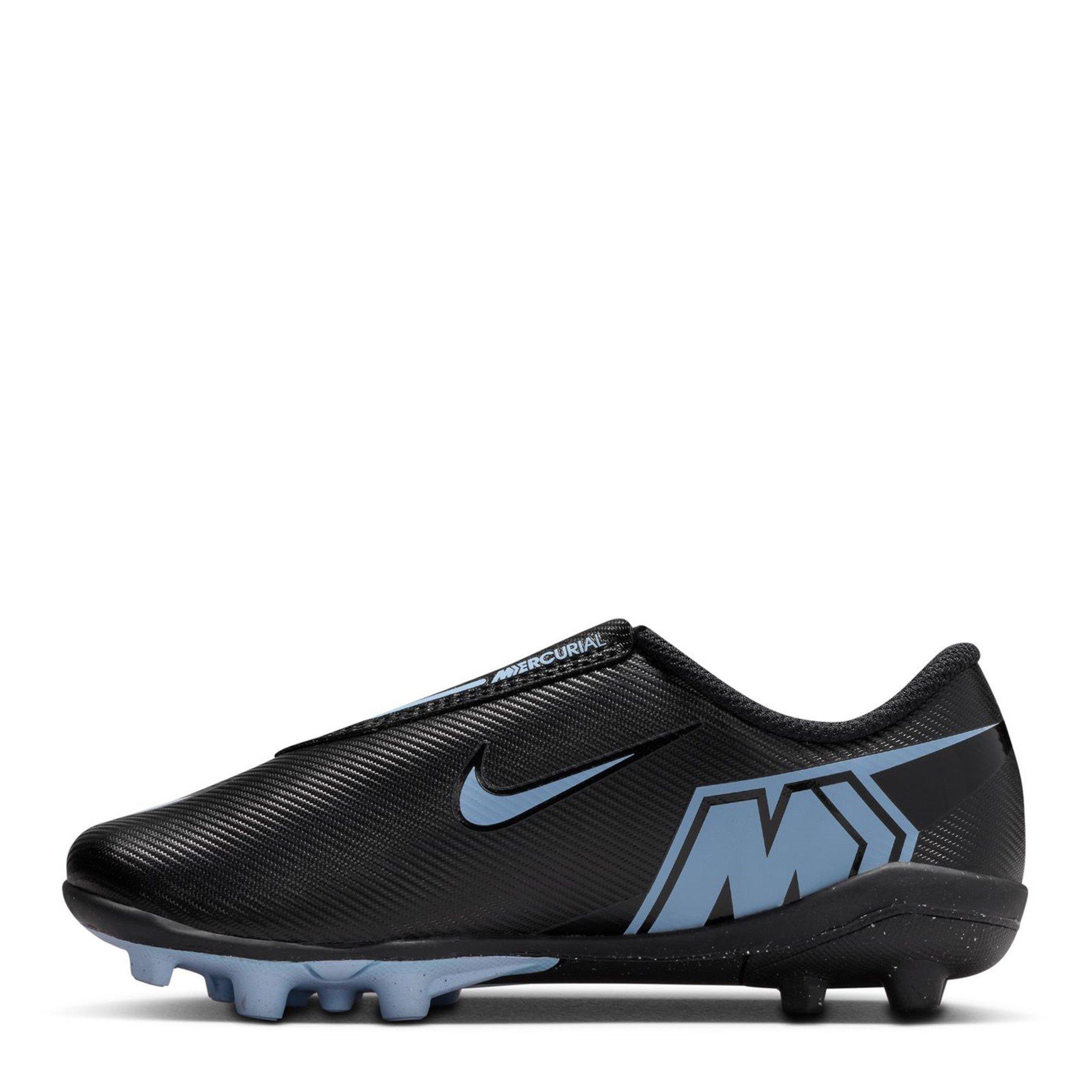 Black/Blue - Nike - Mercurial Vapour 16 Club Childrens Firm Ground Football Boots - 2