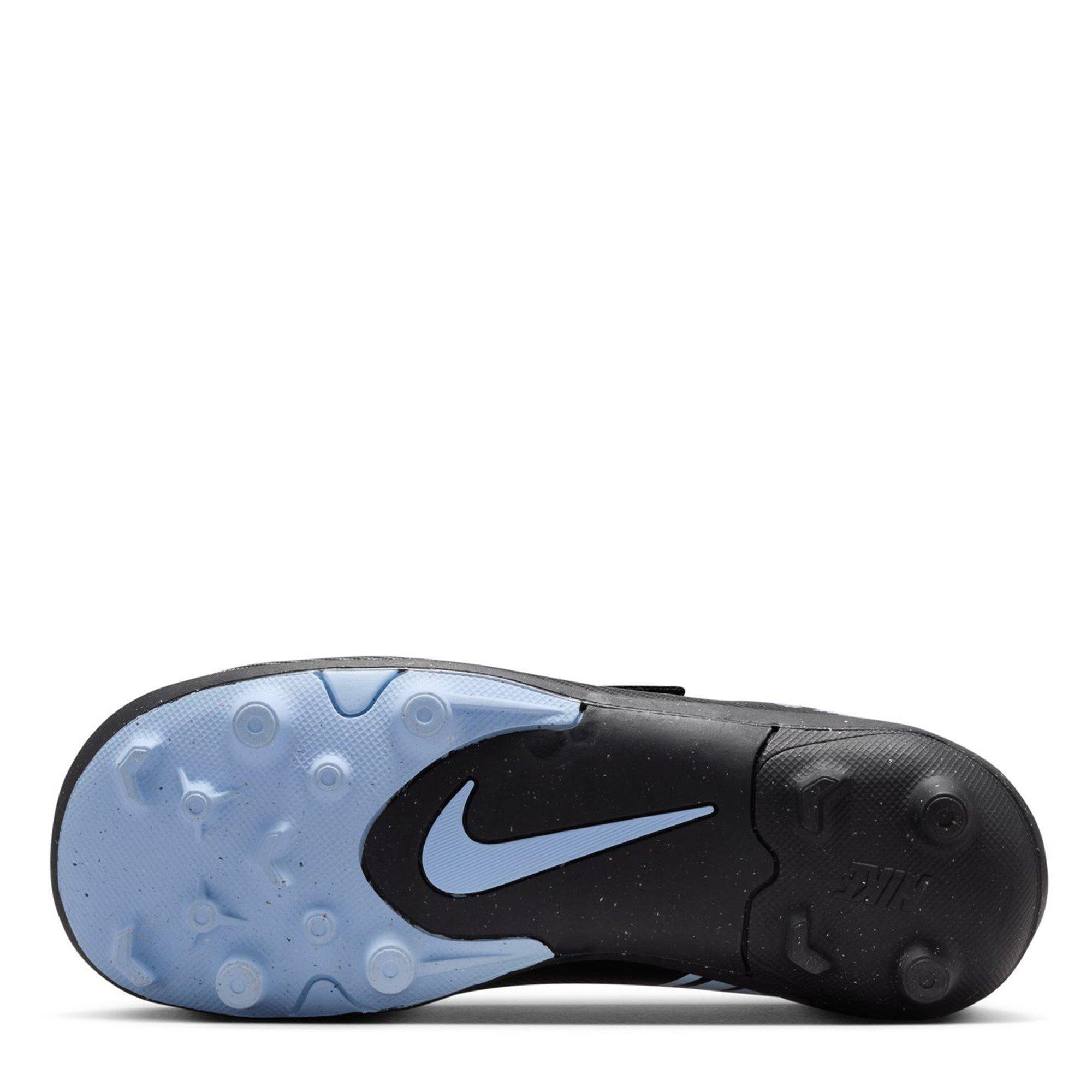 Black/Blue - Nike - Mercurial Vapour 16 Club Childrens Firm Ground Football Boots - 3