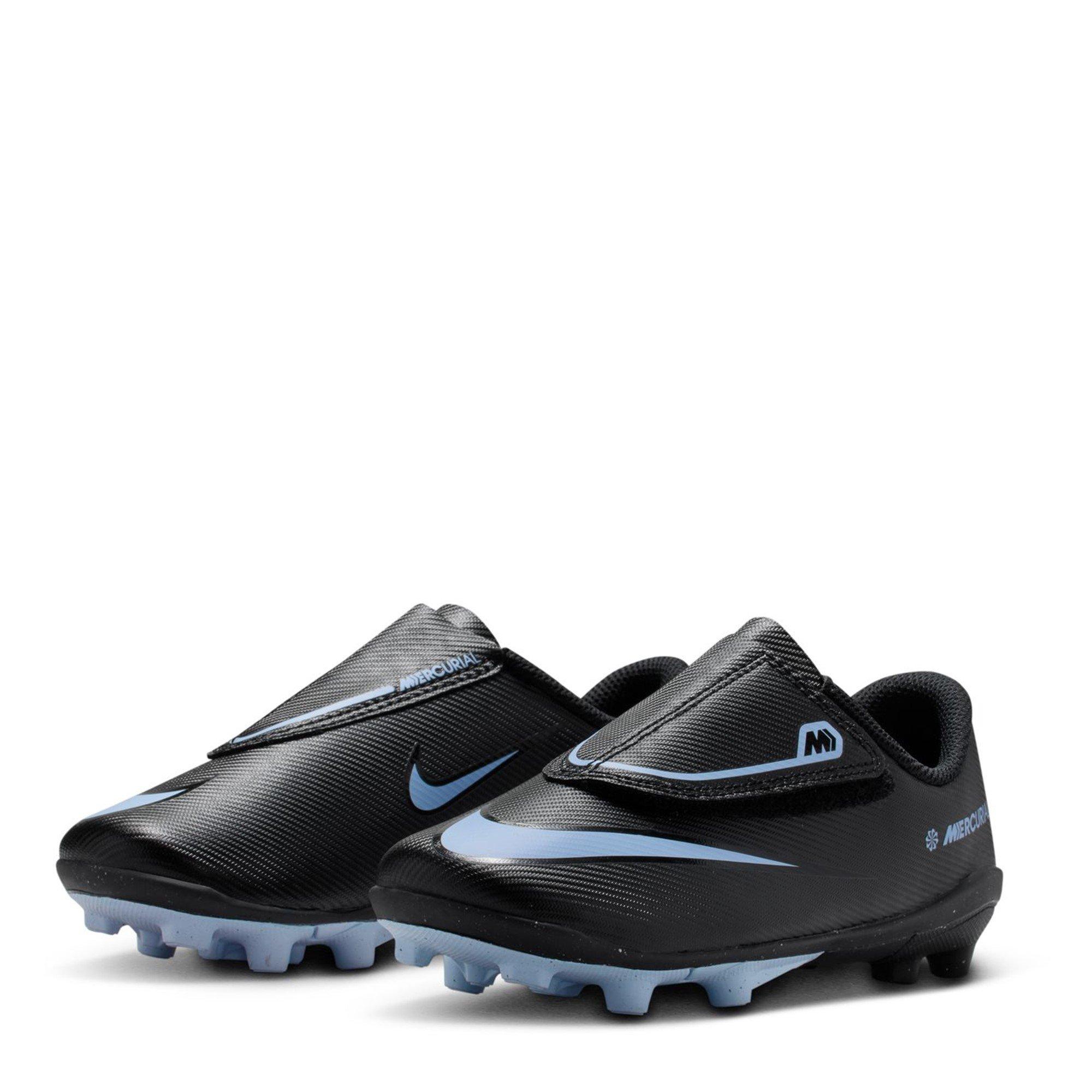 Black/Blue - Nike - Mercurial Vapour 16 Club Childrens Firm Ground Football Boots - 4