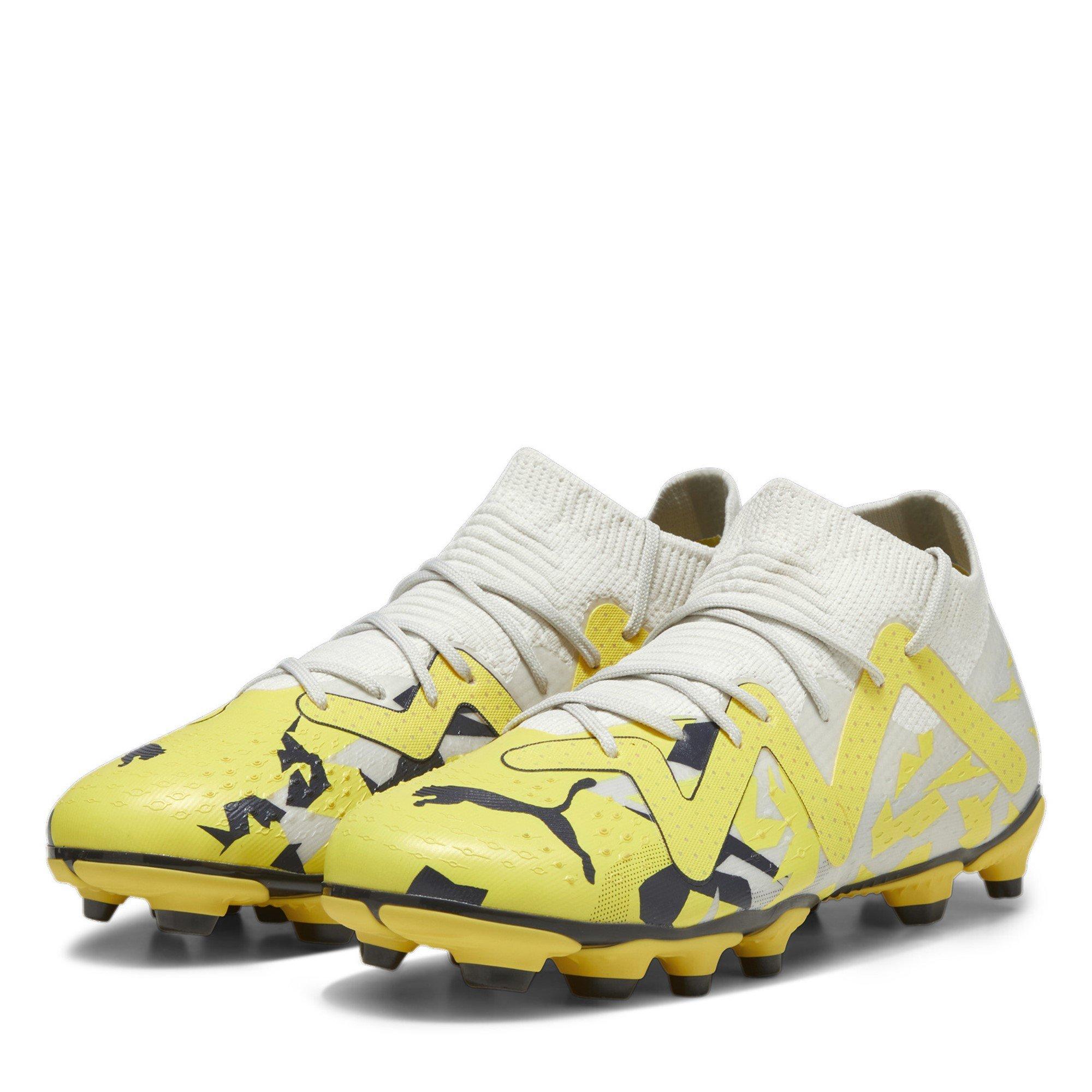 Grigio/Giallo - Puma - Future Match Energy Infants Firm Ground Football Boots - 1