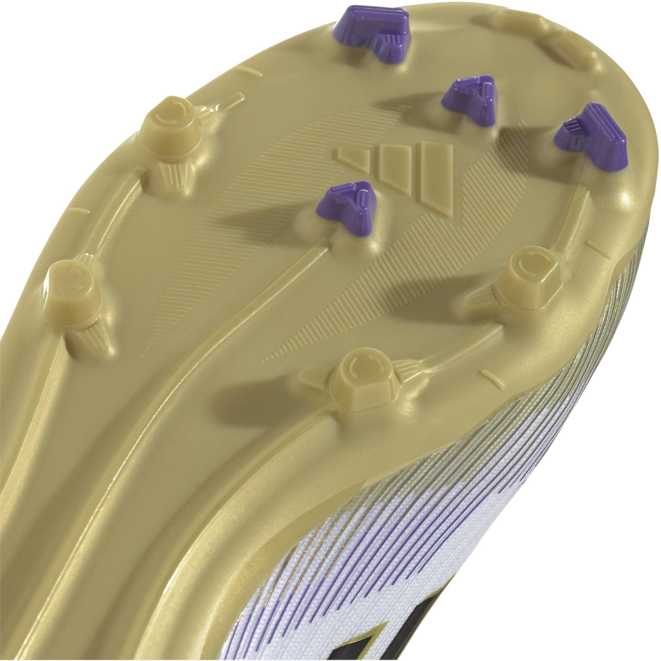 White/Blk/Gold - adidas - F50 League Childrens Firm Ground Football Boots - 7