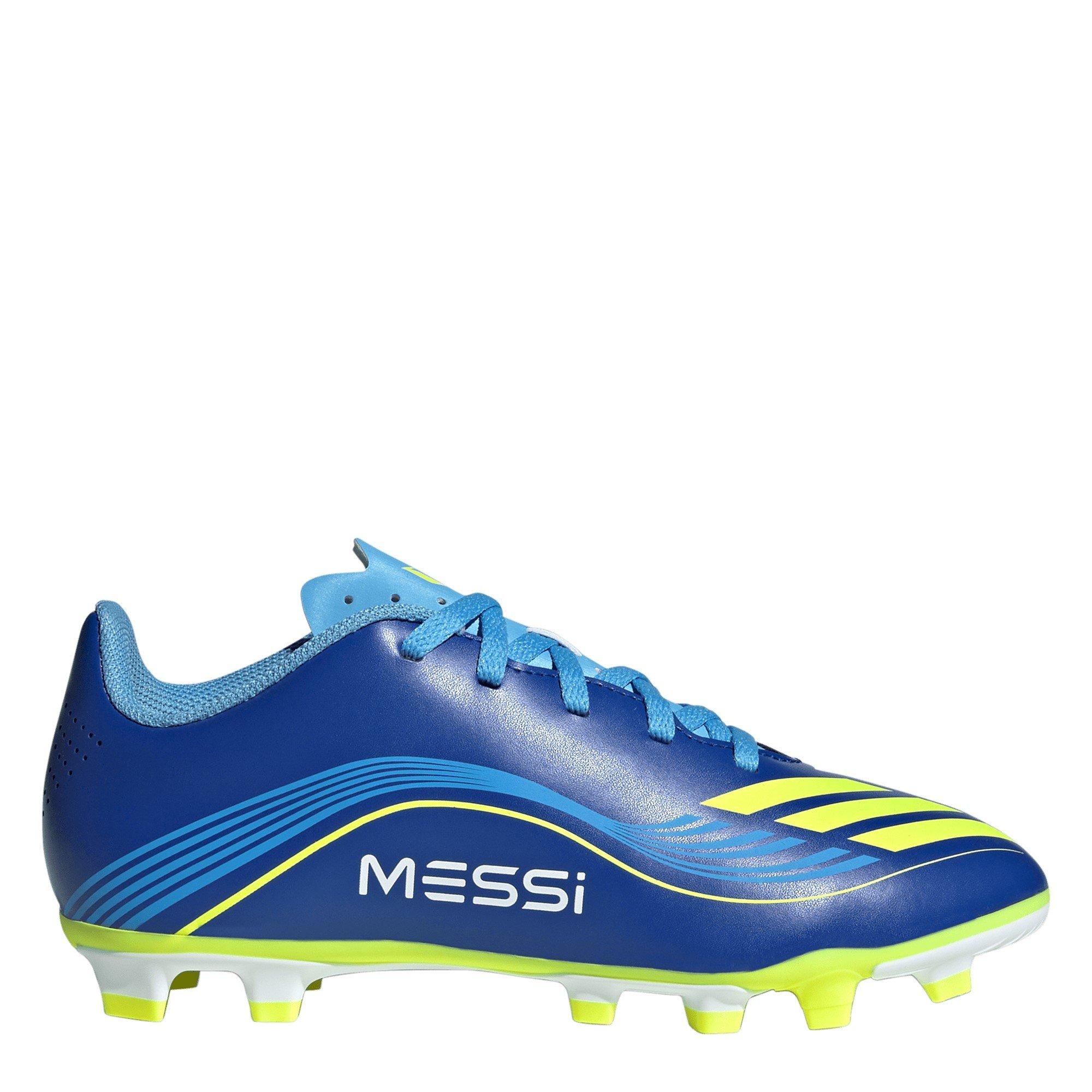 Adidas  Blue/Yellow F50 League Childrens Firm Ground Football Boots - C11 (29)