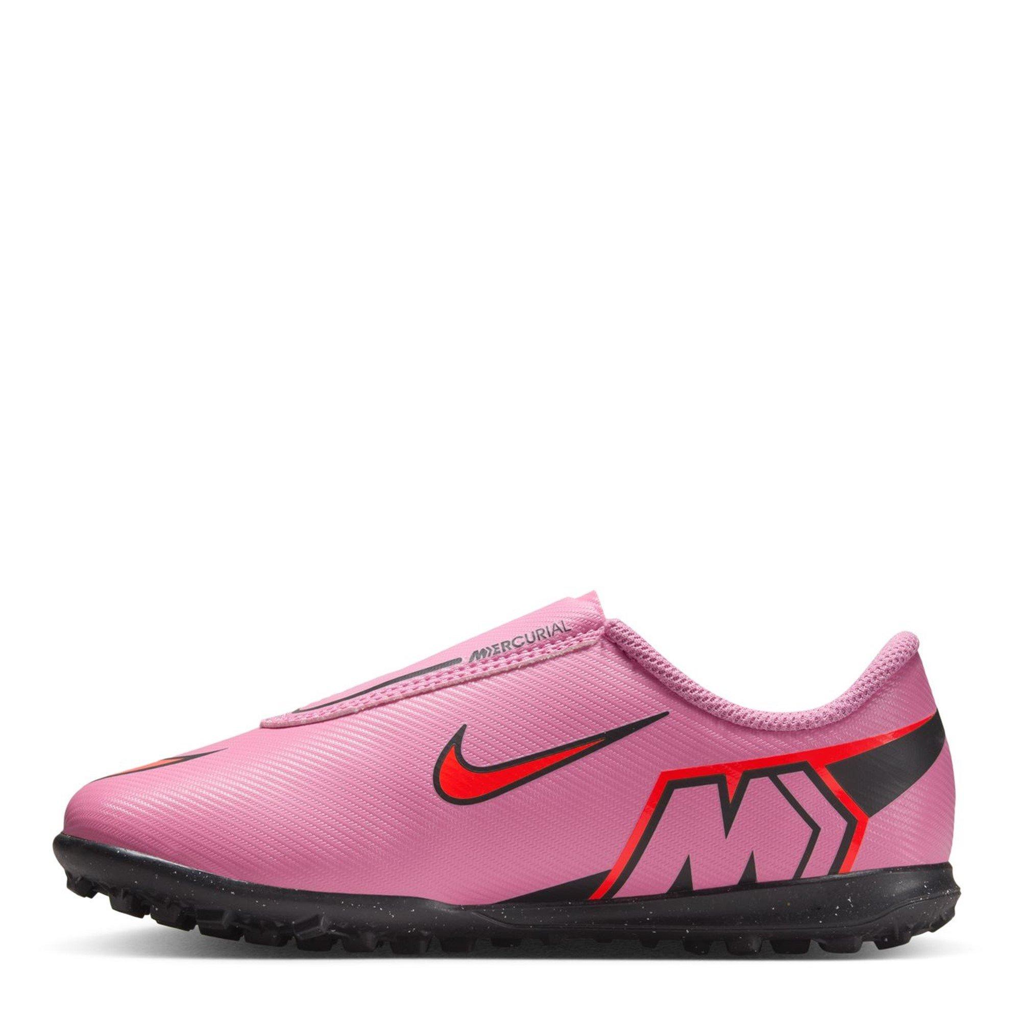 Pink/Black - Nike - Mercurial Vapour 16 Club Childrens Astro Turf Football Boots - 2