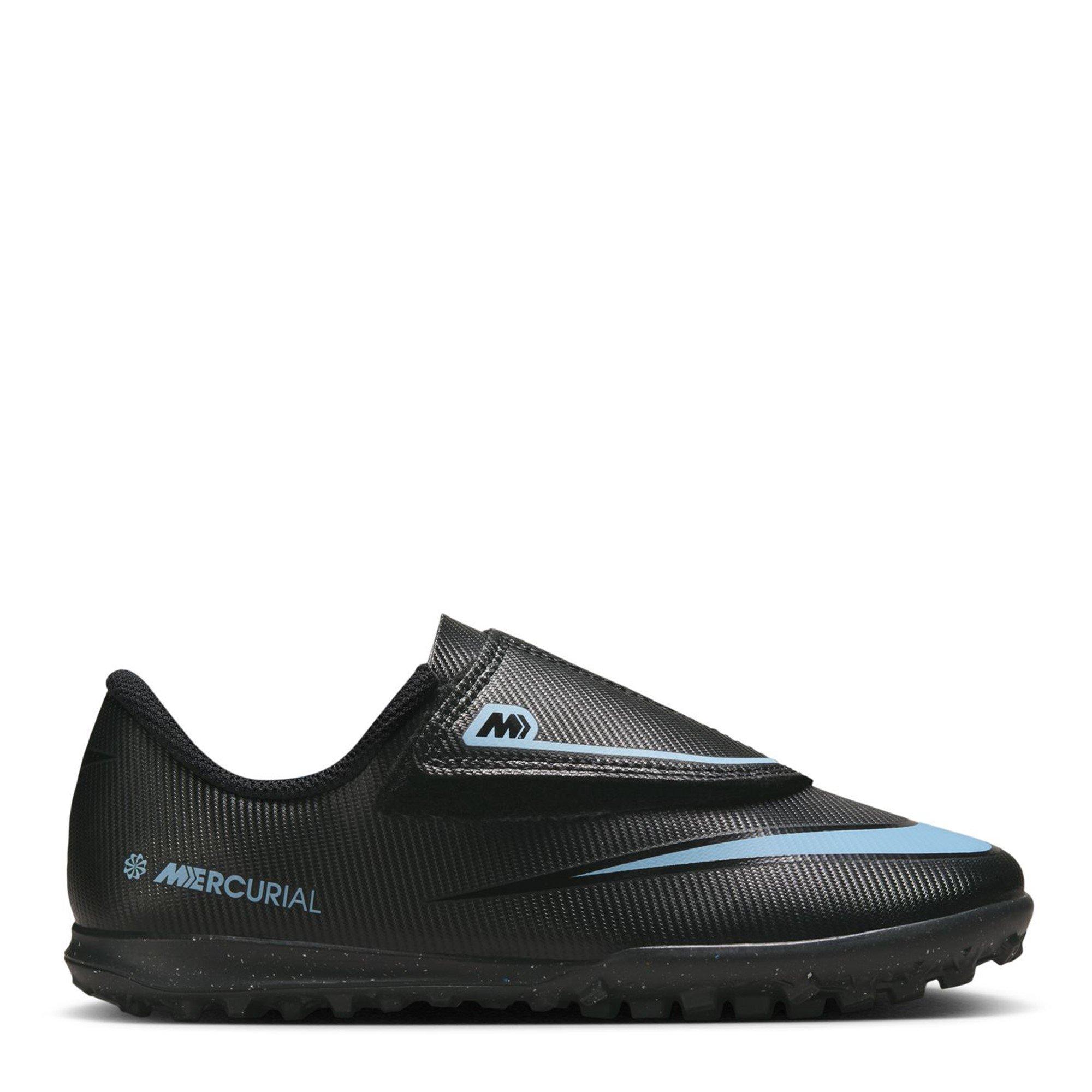 Nike Boys Mercurial Vapour 16 Club Childrens Astro Turf Football Boots - Black/Blue - C11 (28.5)