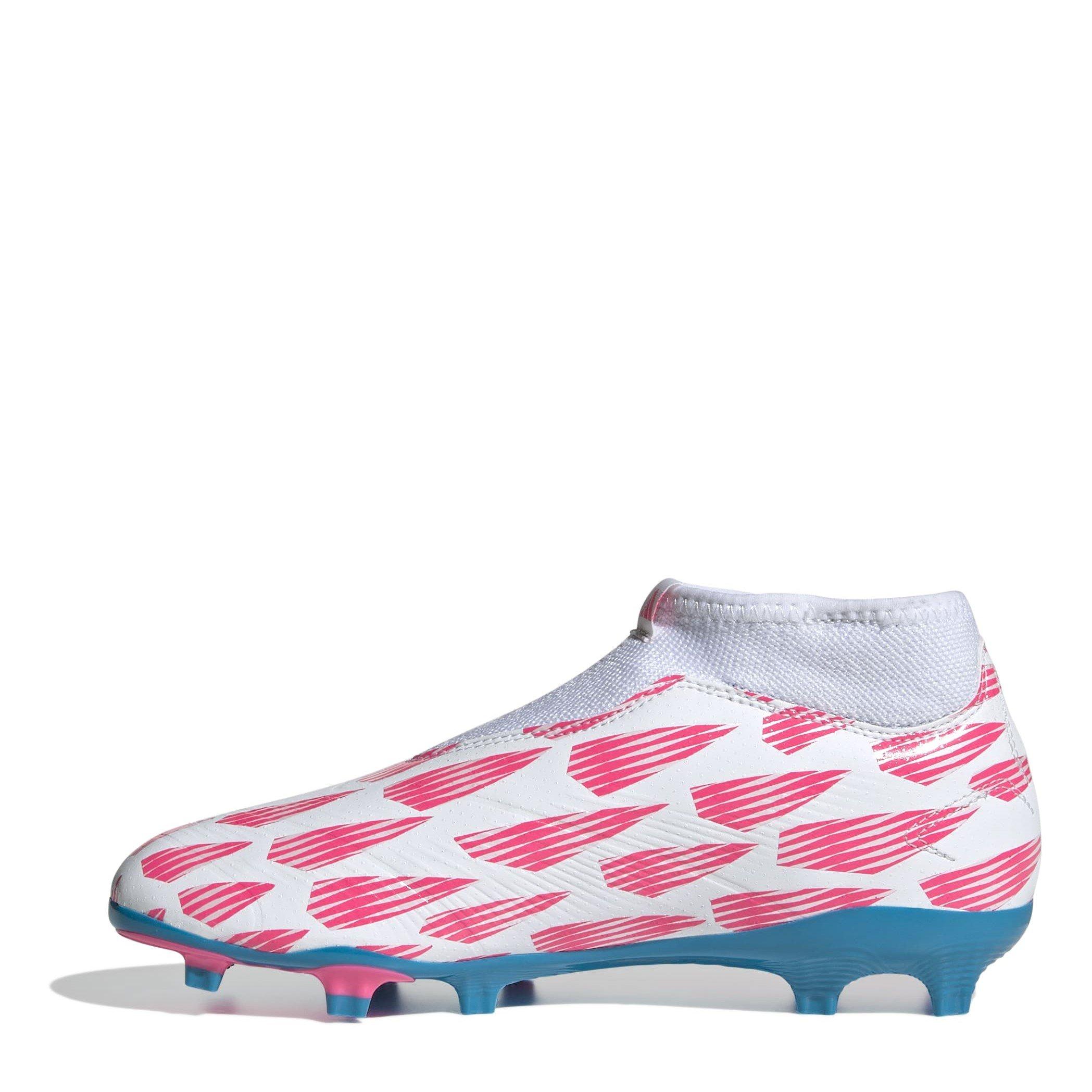 Branco Ftwr - adidas - Predator League Laceless Firm Ground Football Boots Juniors - 2