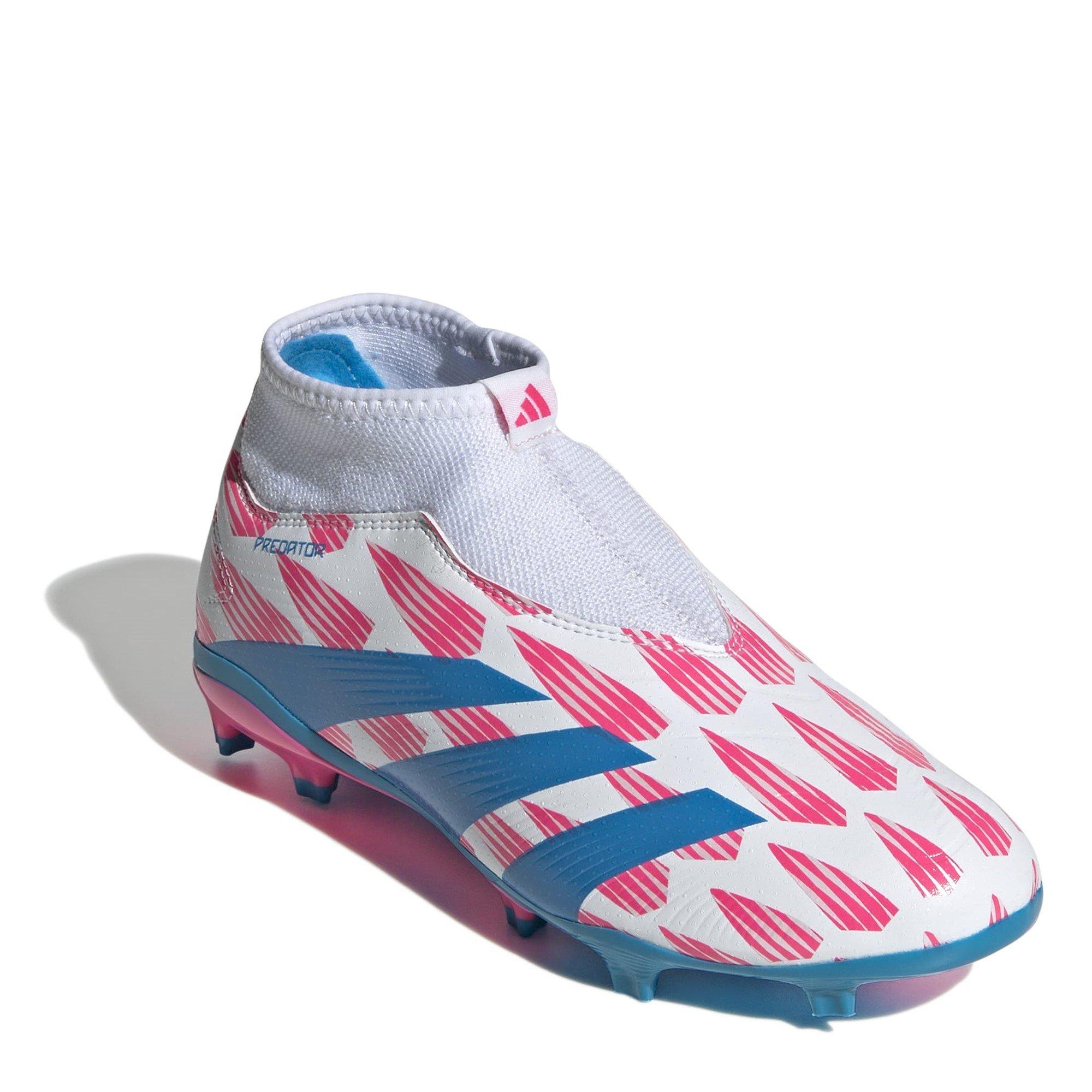 Branco Ftwr - adidas - Predator League Laceless Firm Ground Football Boots Juniors - 3