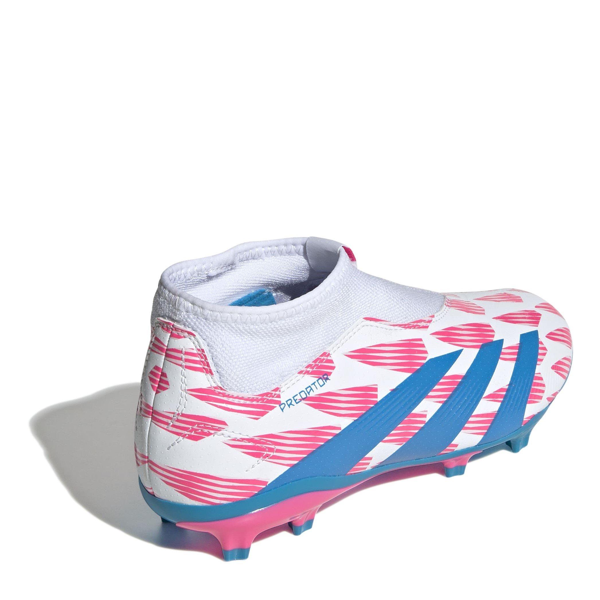 Branco Ftwr - adidas - Predator League Laceless Firm Ground Football Boots Juniors - 4