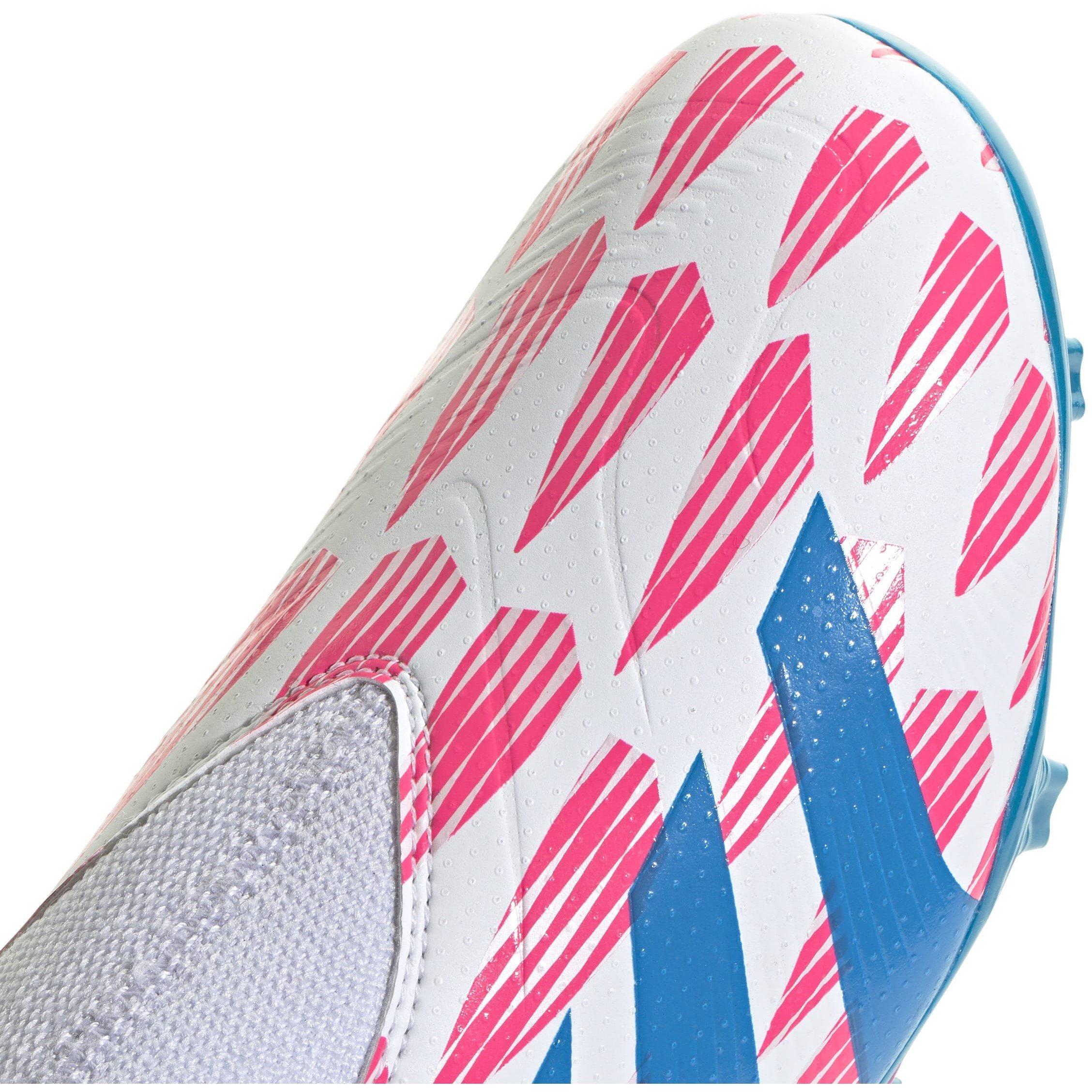 Branco Ftwr - adidas - Predator League Laceless Firm Ground Football Boots Juniors - 8