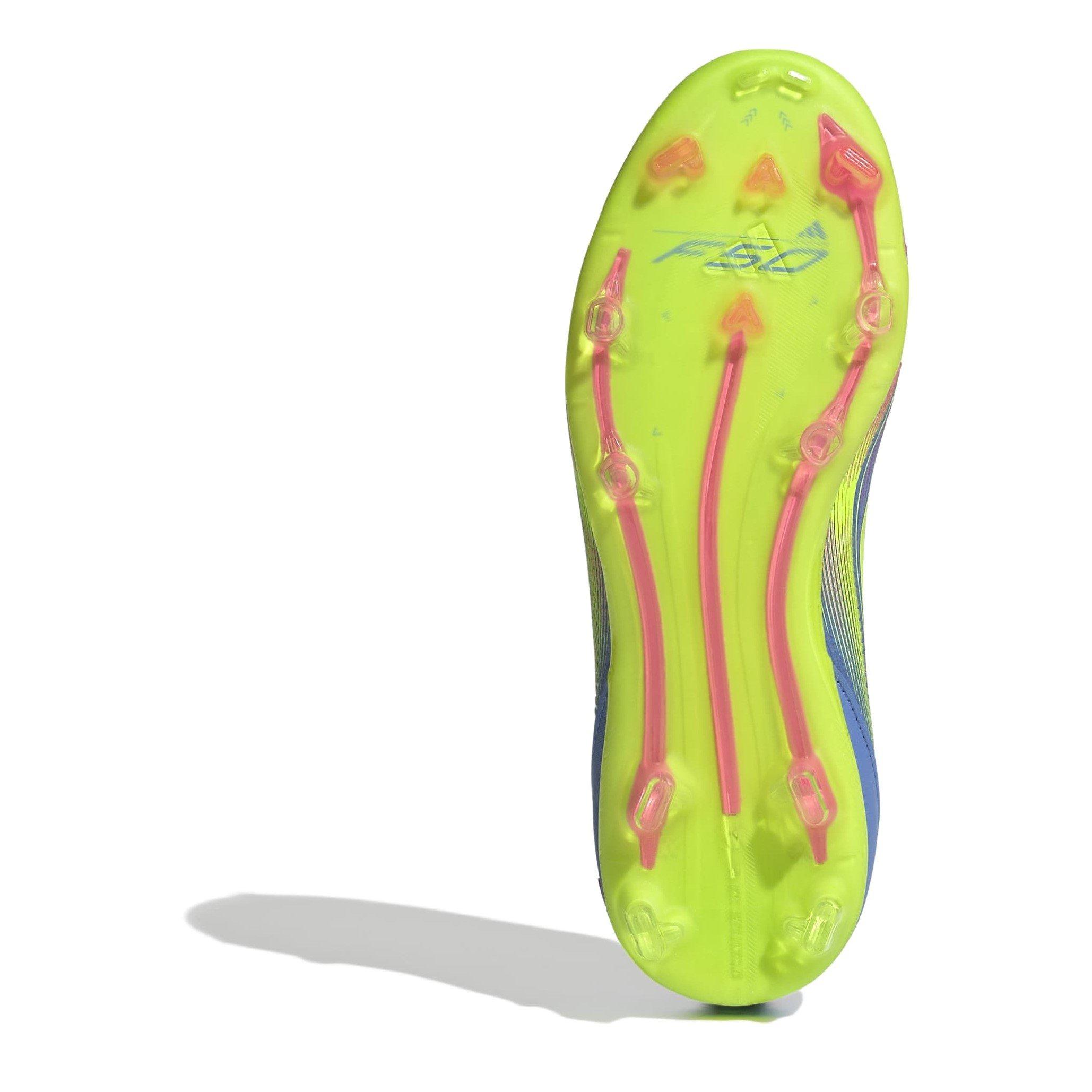 Blue/Lemon/Pink - adidas - F50 Elite Laceless Firm Ground Boots Childrens - 6