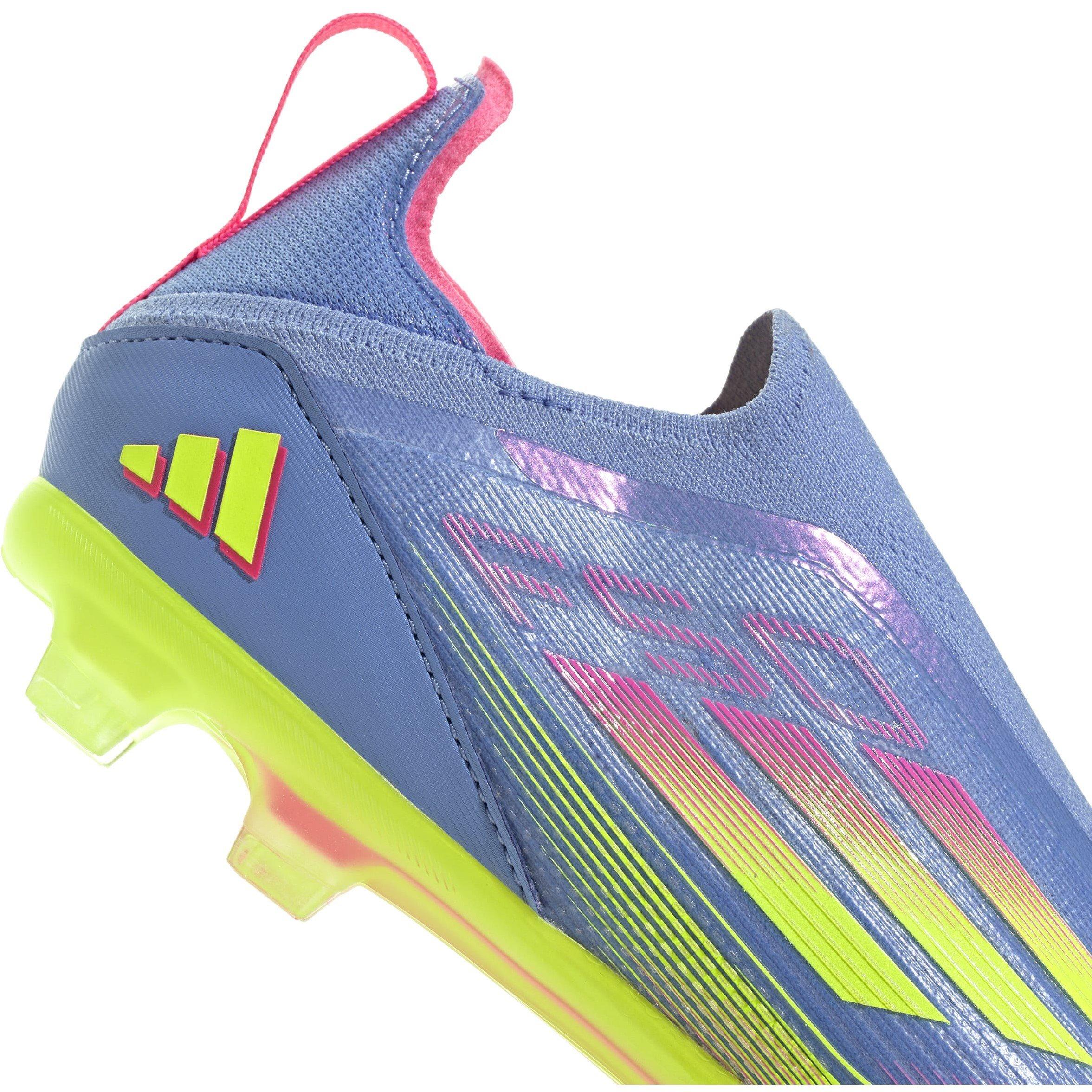Blue/Lemon/Pink - adidas - F50 Elite Laceless Firm Ground Boots Childrens - 7