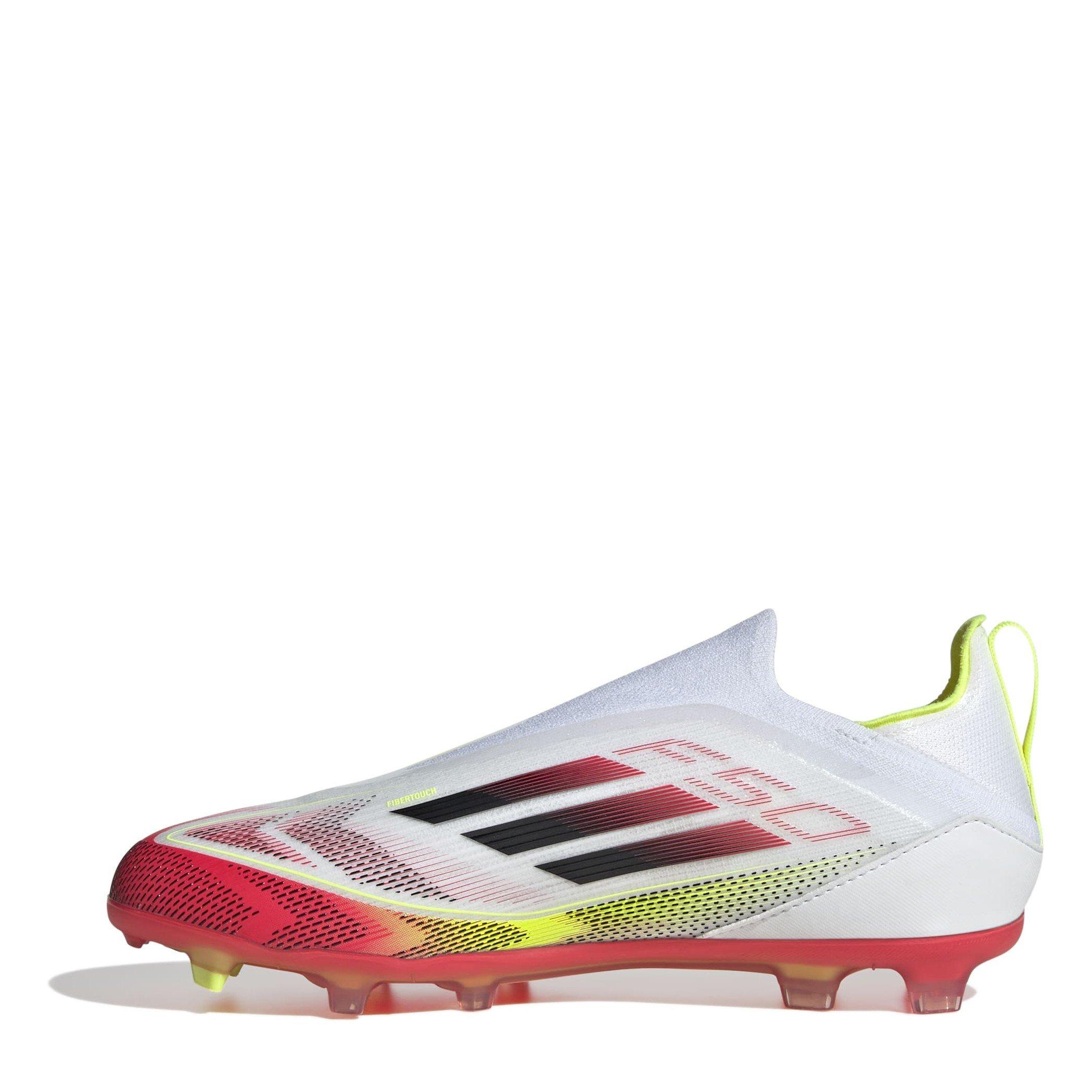 Wht/Blck/Yell - adidas - F50 Elite Laceless Firm Ground Boots Childrens - 2