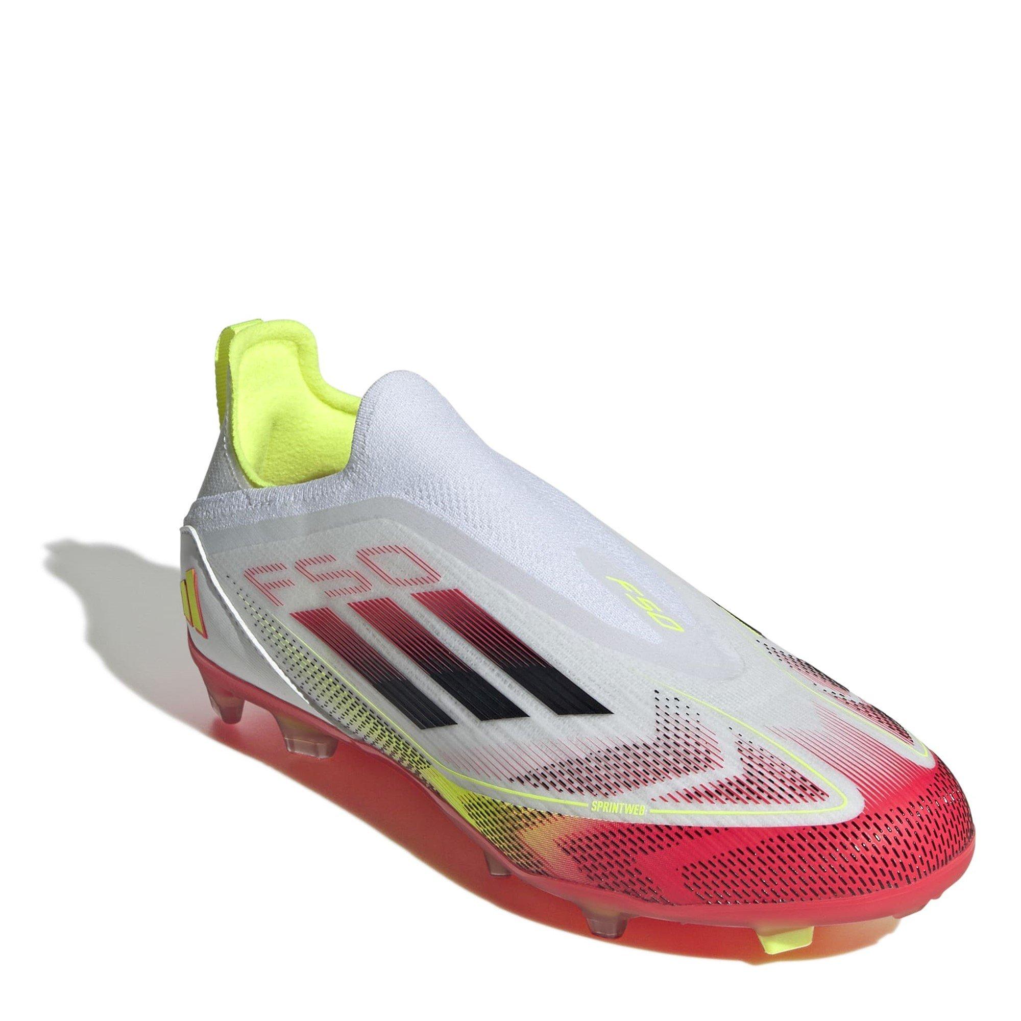 Wht/Blck/Yell - adidas - F50 Elite Laceless Firm Ground Boots Childrens - 3