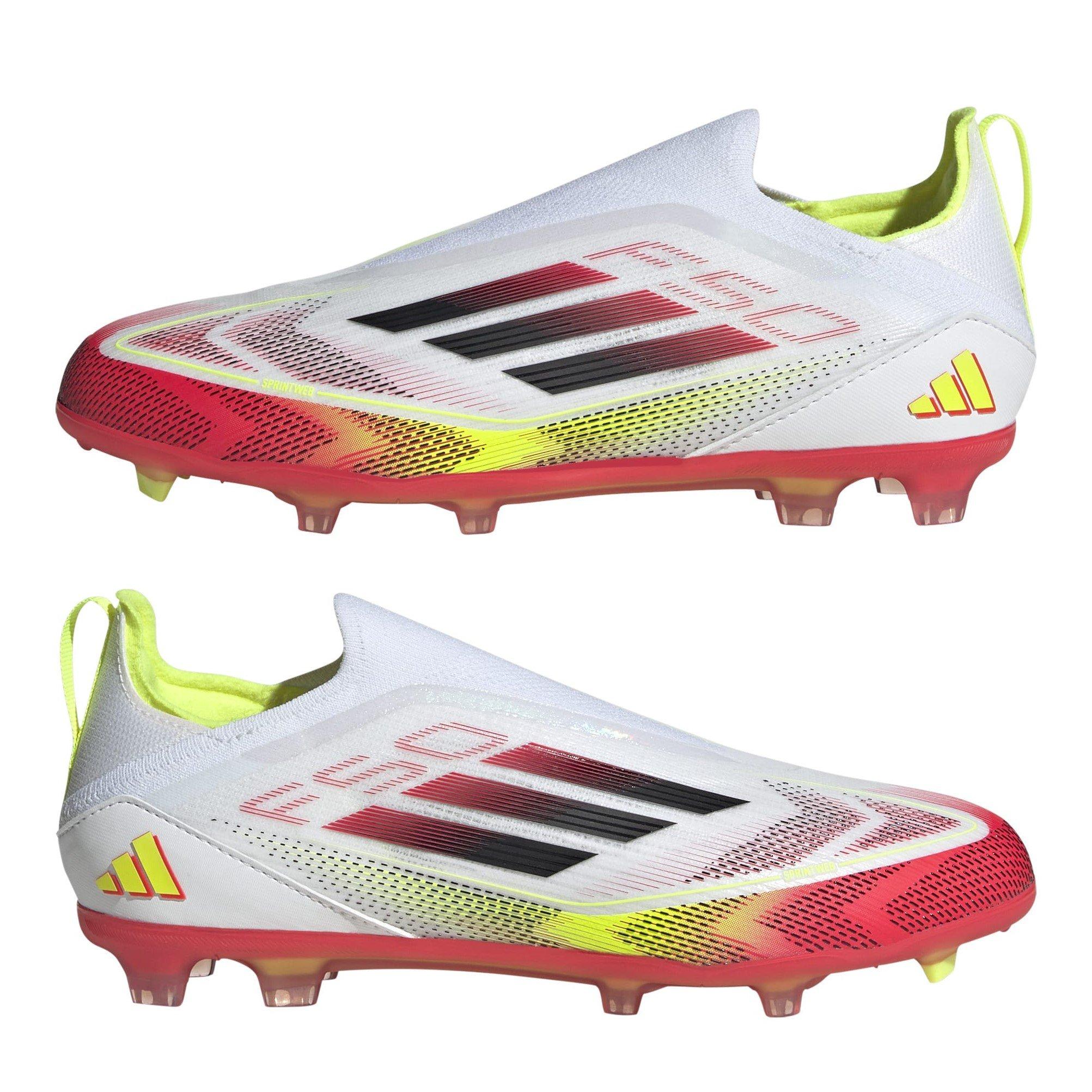 Wht/Blck/Yell - adidas - F50 Elite Laceless Firm Ground Boots Childrens - 9