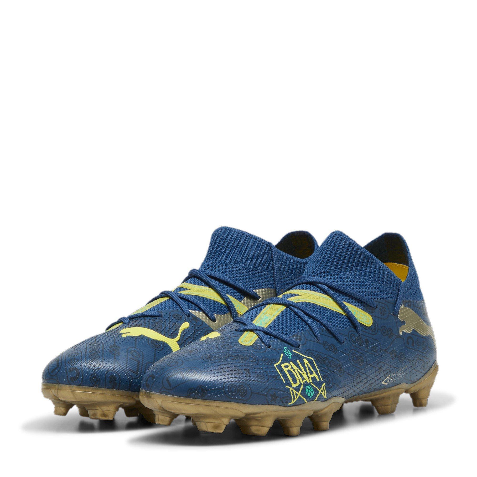 Blue/Yllw/Gold - Puma - Future 7 Match Rush Childrens Firm Ground Football Boots - 1