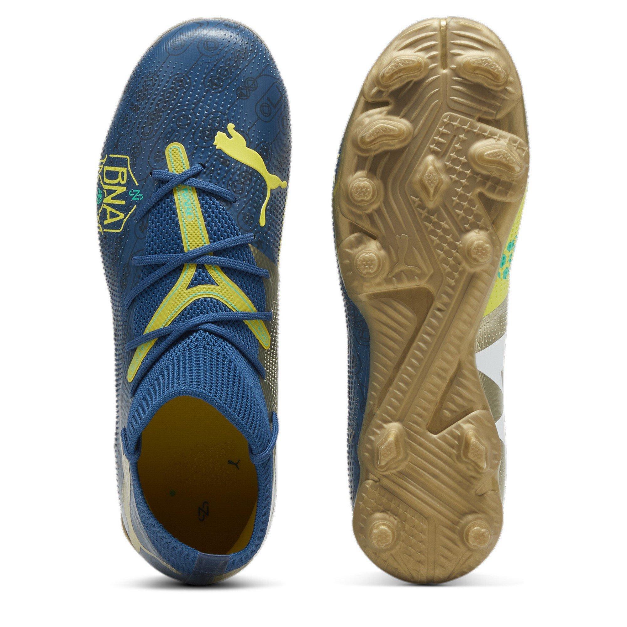 Blue/Yllw/Gold - Puma - Future 7 Match Rush Childrens Firm Ground Football Boots - 3