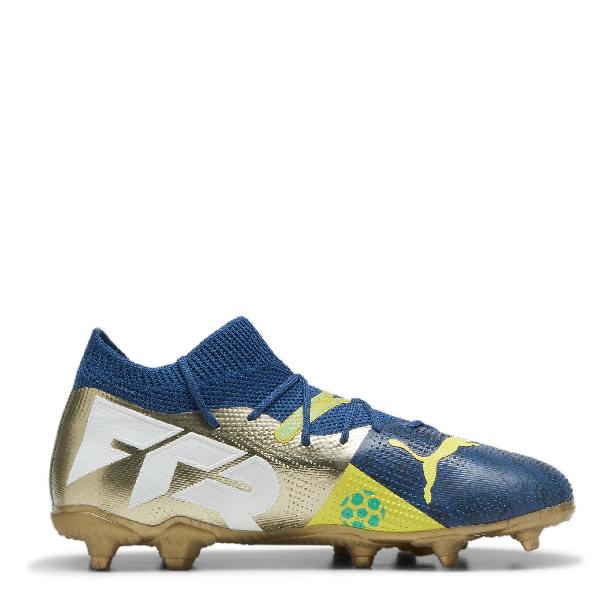 Blue/Yllw/Gold - Puma - Future 7 Match Rush Childrens Firm Ground Football Boots - 4