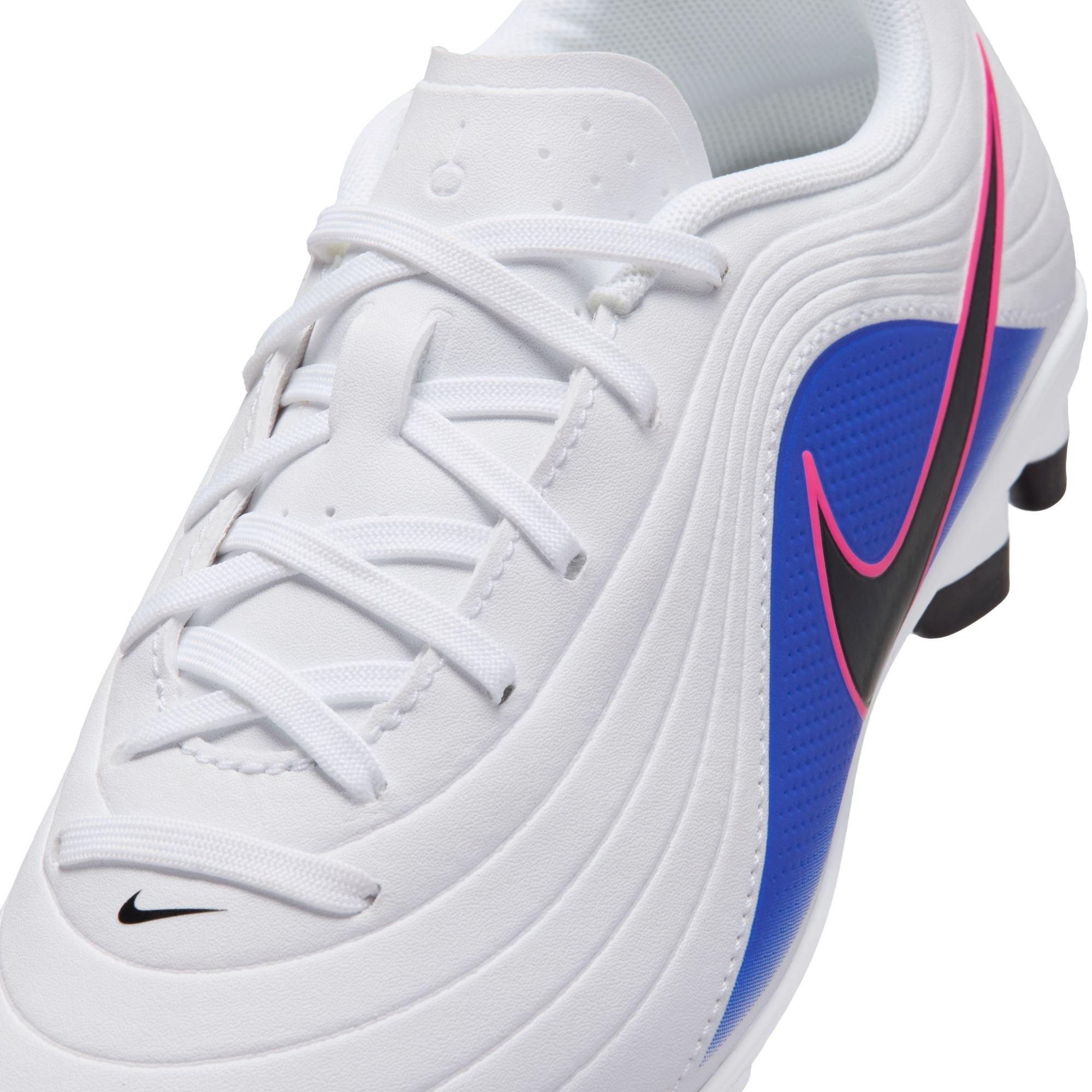Wht/Bk-Blu-Pink - Nike - Tiempo Maestro Club Junior Firm Ground Boots - 7