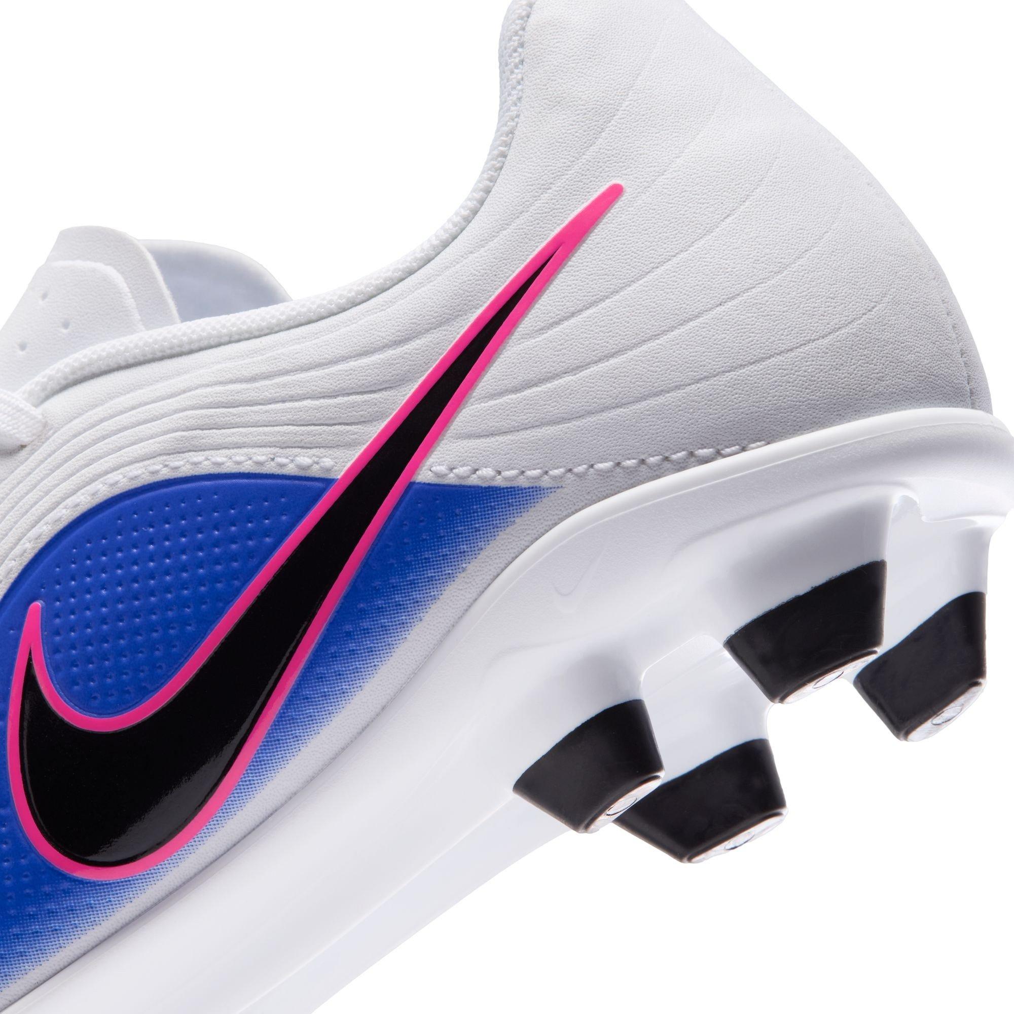 Wht/Bk-Blu-Pink - Nike - Tiempo Maestro Club Junior Firm Ground Boots - 8