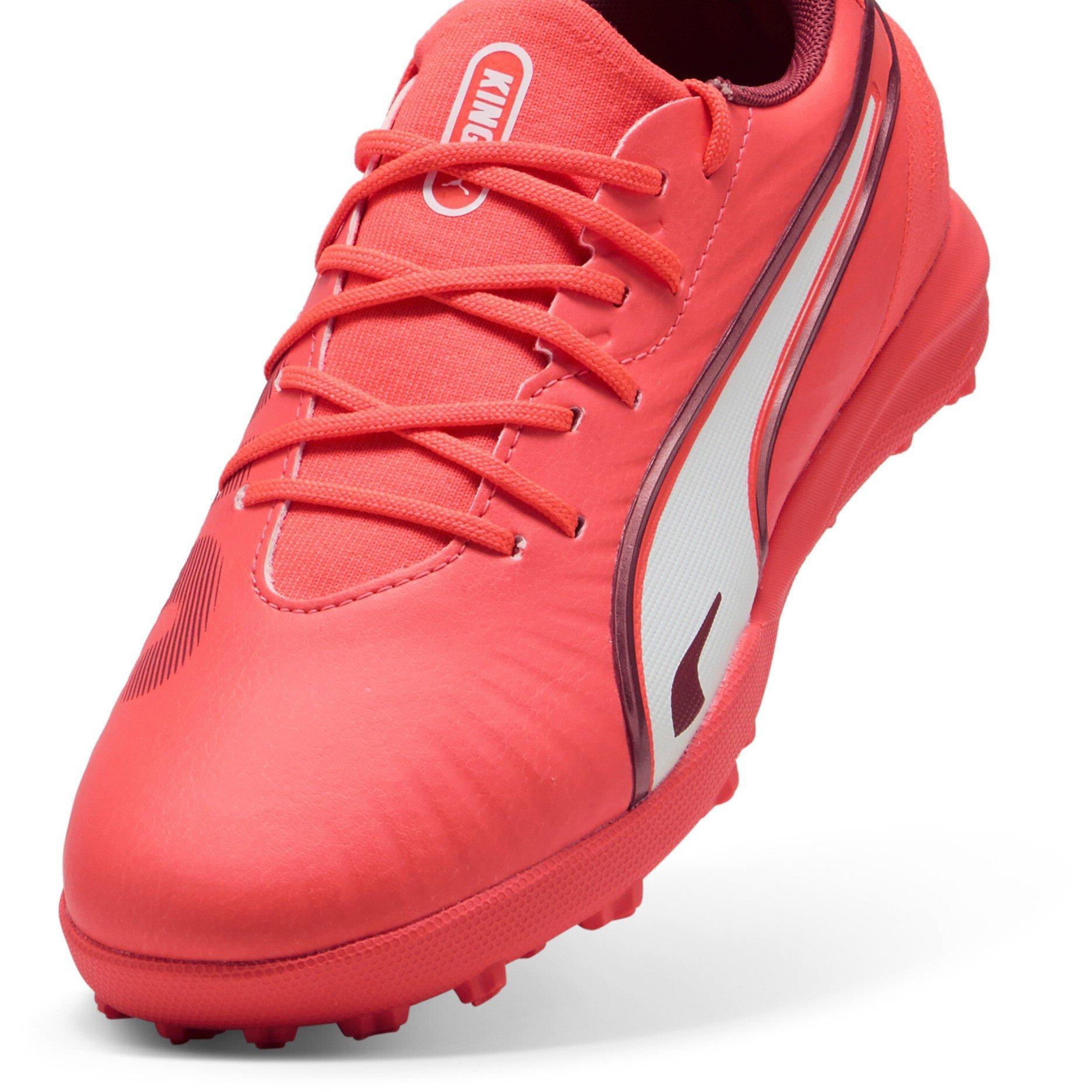 Glowing Red-W - Puma - Puma King Match Tt Jr Astro Turf Football Boots Unisex Kids - 6