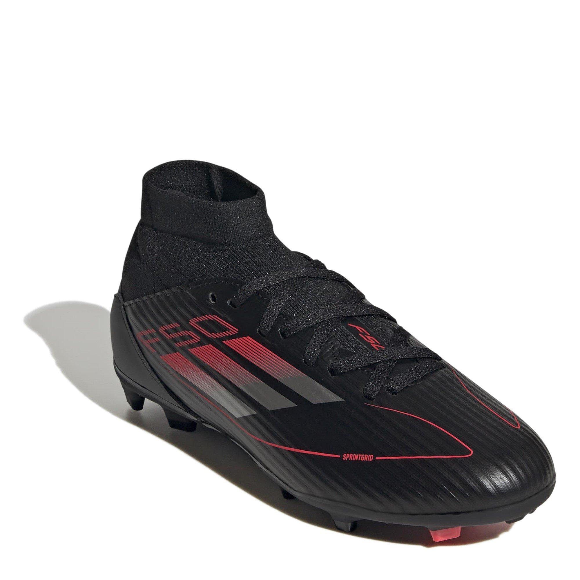 Black/Iron/Red - adidas - F50 League Childrens Firm Ground Football Boots - 3