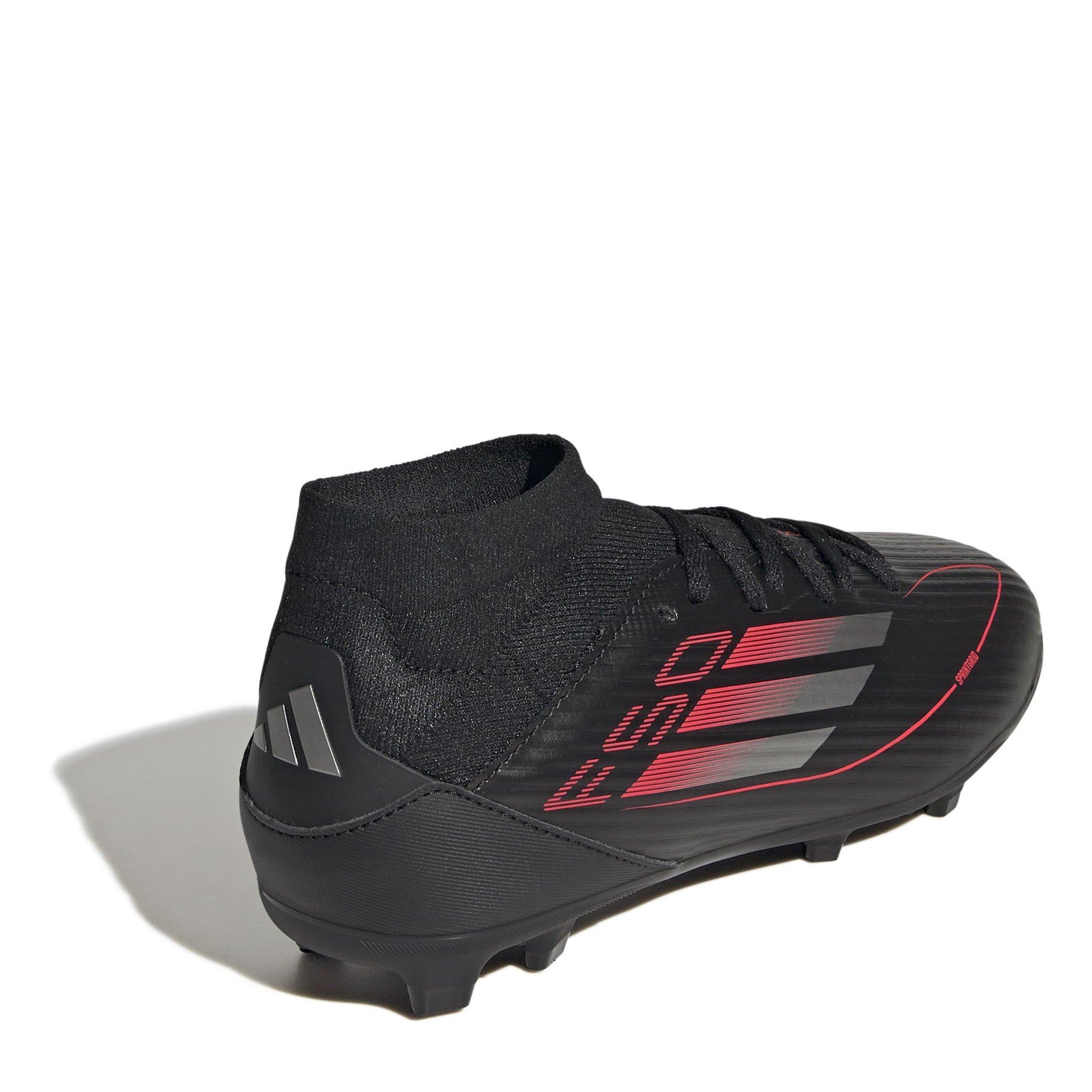 Black/Iron/Red - adidas - F50 League Childrens Firm Ground Football Boots - 4