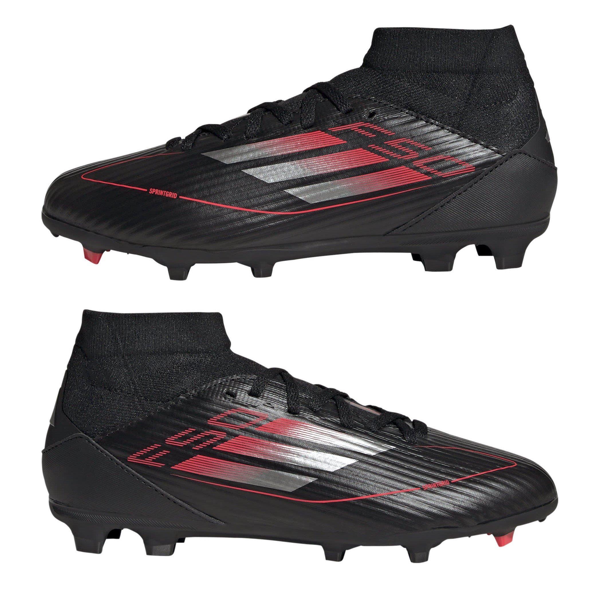 Black/Iron/Red - adidas - F50 League Childrens Firm Ground Football Boots - 9