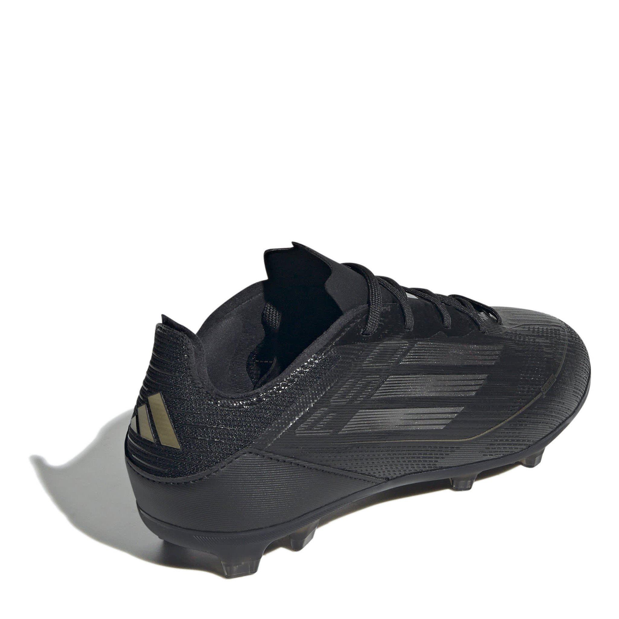 Zwart/Zilver - adidas - F50 Elite Childrens Firm Ground Football Boots - 4
