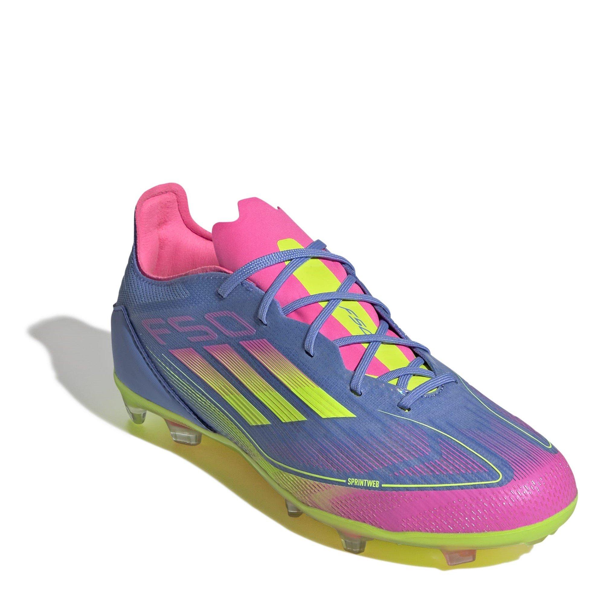 Plava/Limun - adidas - F50 Elite Childrens Firm Ground Football Boots - 3