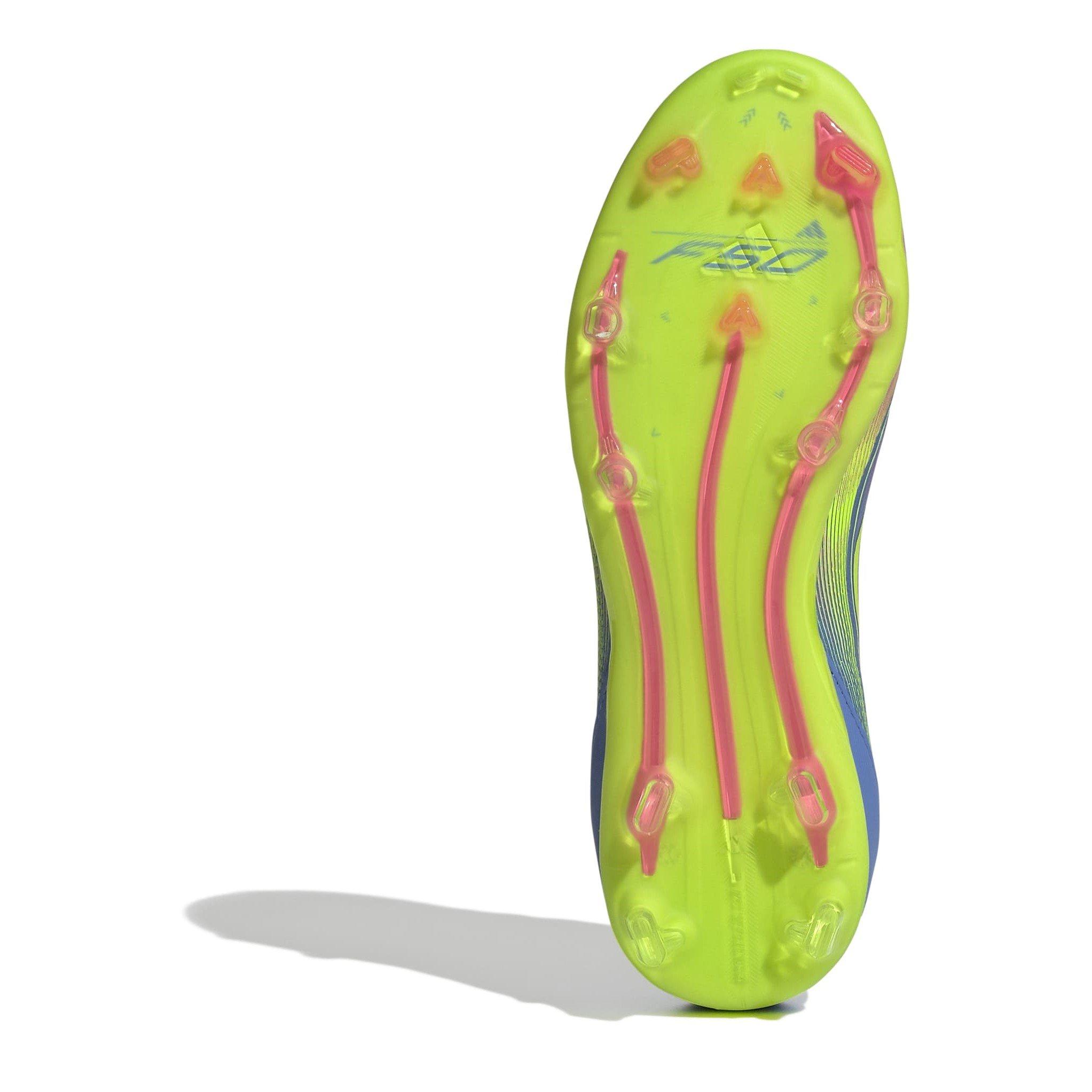 Plava/Limun - adidas - F50 Elite Childrens Firm Ground Football Boots - 6